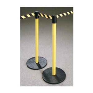 Barrier Post 119229 Reflective Sign Holder - High Gloss Finish for Construction Zones & Parking Lot Safety