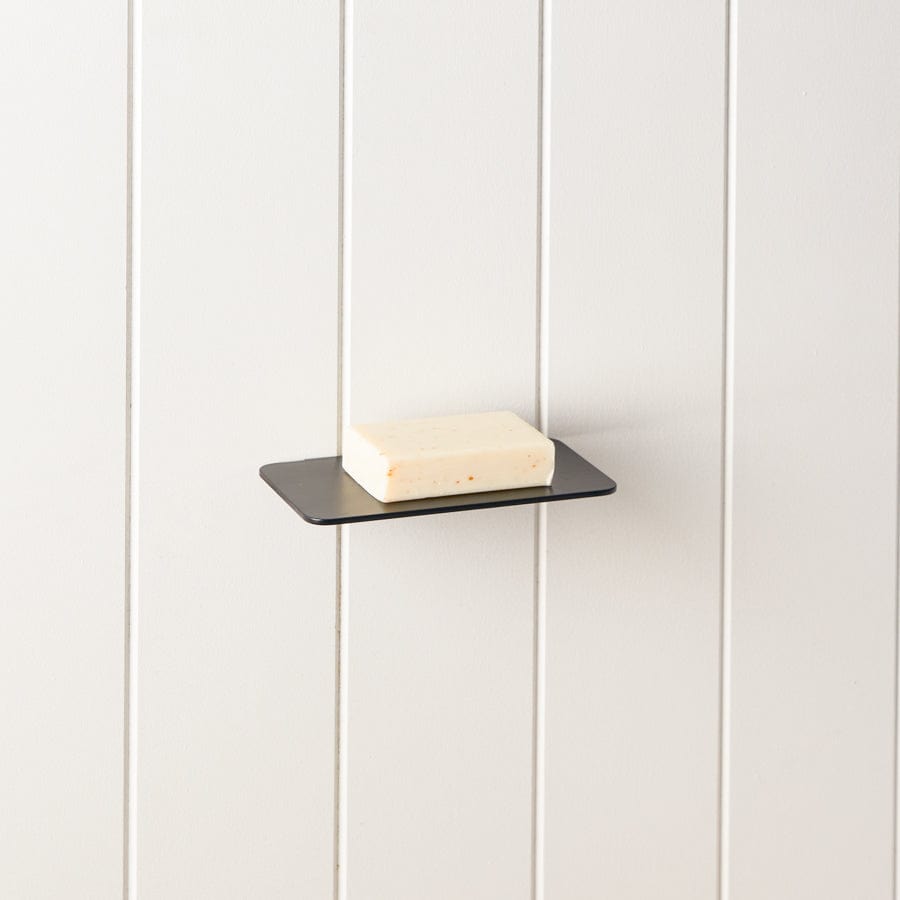 Matte Black Soap Shelf - Rustproof Bathroom Organizer for Shower, Kitchen, and Sink | Space-Saving Storage Solution