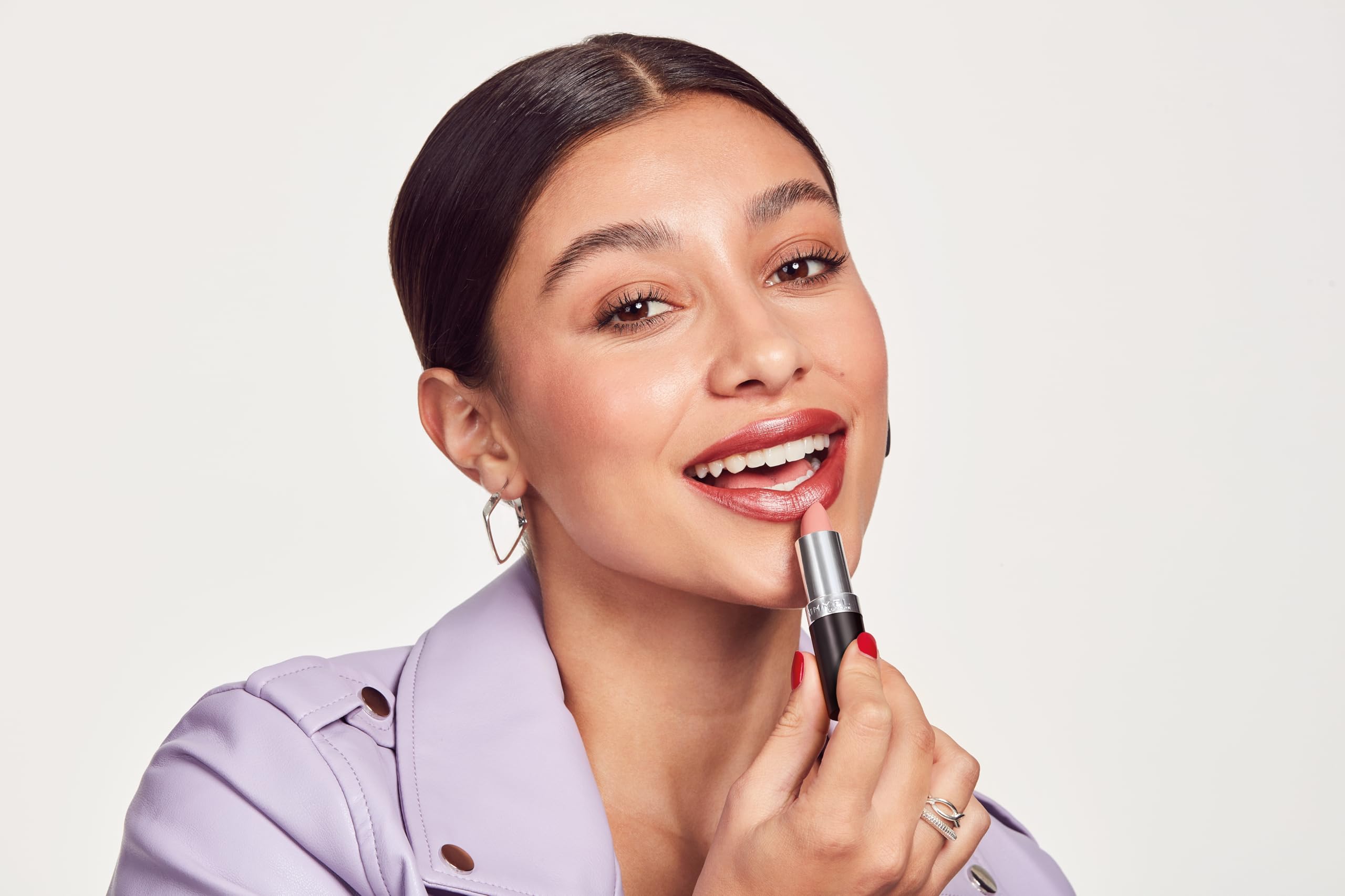 Rimmel Lasting Finish Lipstick - Candy | Long-Lasting Matte Lip Color for All-Day Wear | Perfect for Parties, Dates & Everyday Makeup Looks