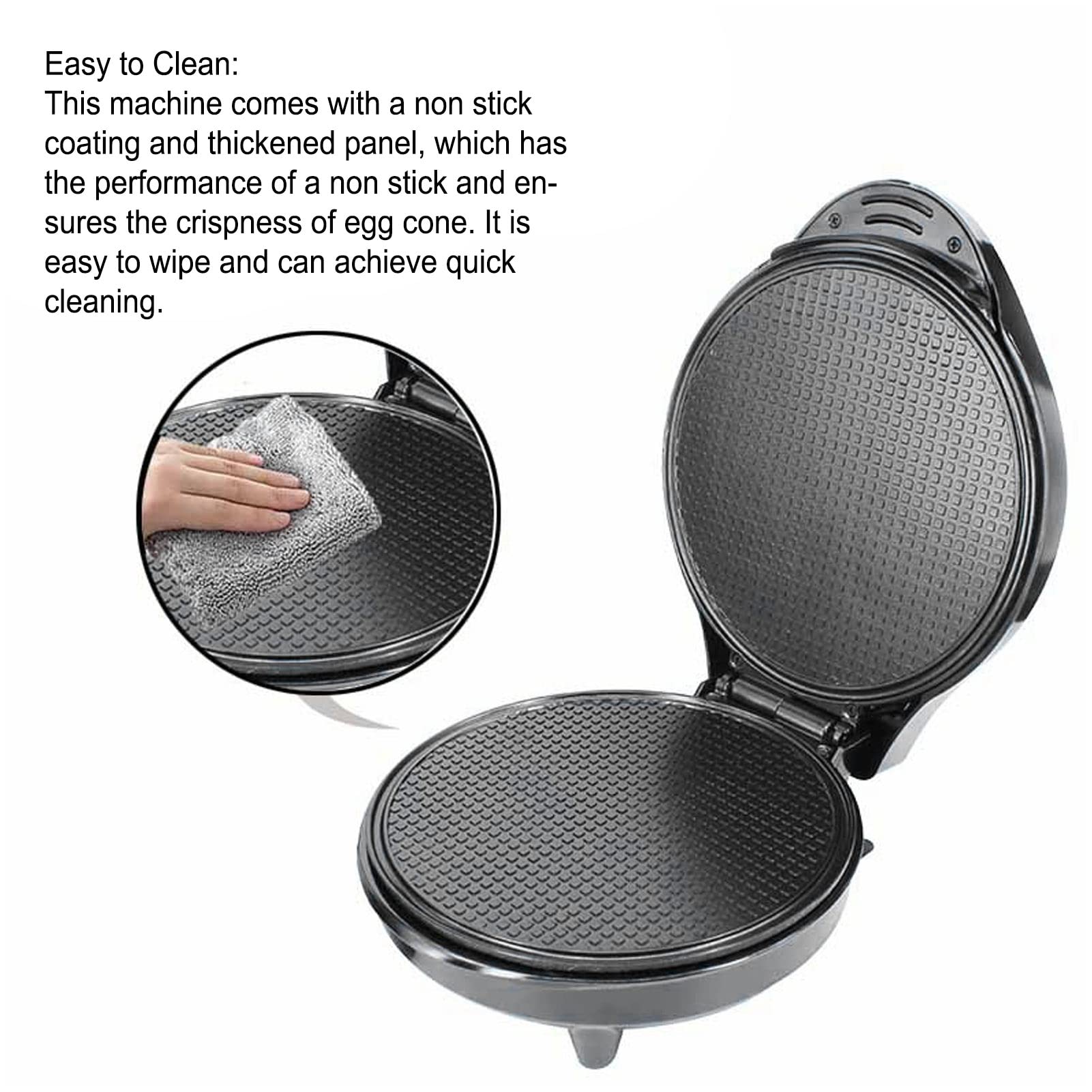 Yosoo Electric Crepe Maker - Non-Stick ABS Pancake Maker for Breakfast, Desserts & DIY Cooking | Perfect for Home, Restaurant & Office Use | Quick & Easy Crepe, Pancake & Waffle Making