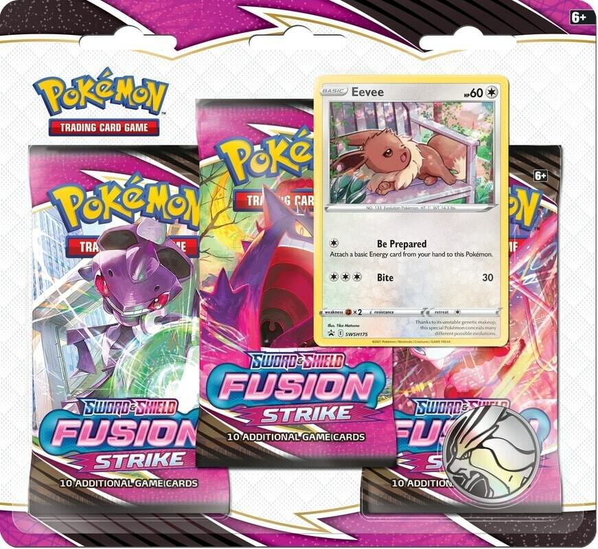 Fusion Strike 3-Pack Blister Pokemon TCG Cards - Booster Packs for Collectors & Battles | Perfect for Trading, Gaming & Display