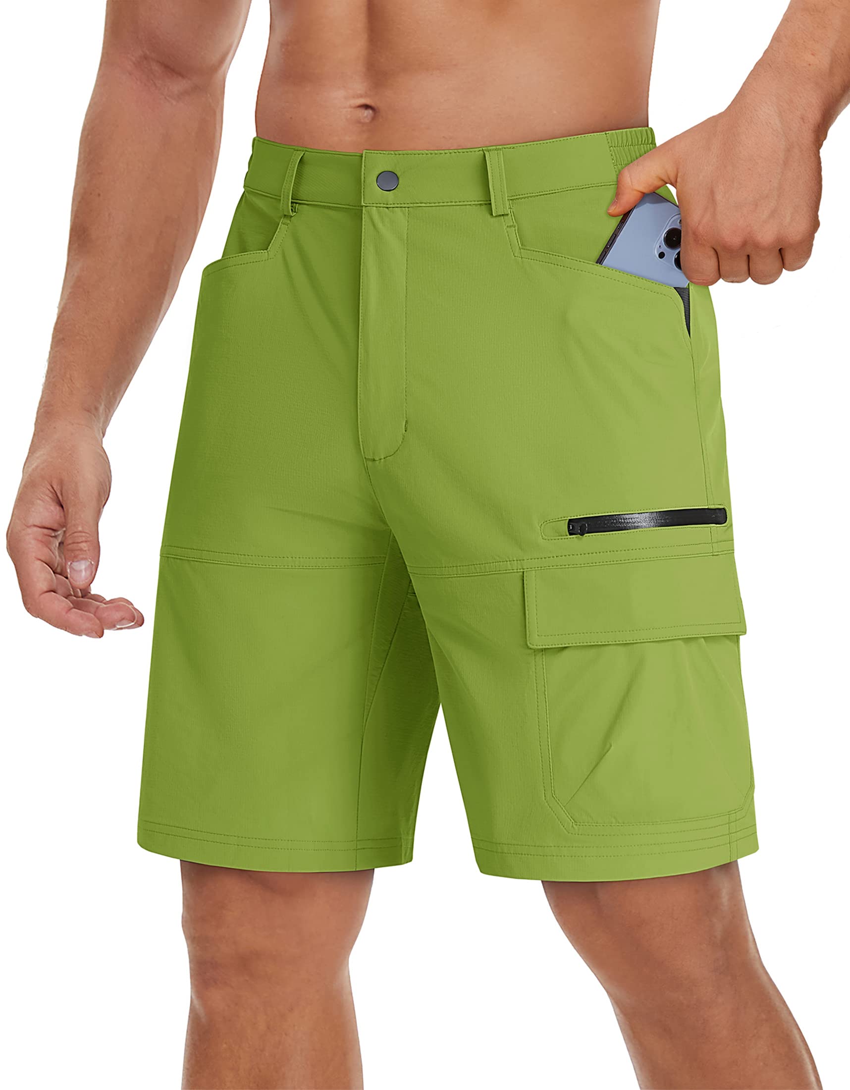 TACVASEN Men's Quick Dry Cargo Shorts - Lightweight Summer Outdoor Hiking & Work Shorts for Active Lifestyles (No Belt Included) - Perfect for Camping, Travel & Casual Wear