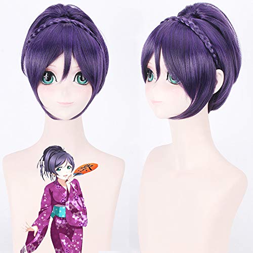 Nozomi Tojo Love Live! SR Awakening Yukata Kimono Cosplay Wig - Halloween, Christmas Party, Anime Convention Costume Accessory - Perfect for Cosplay, Dress Up & Themed Events