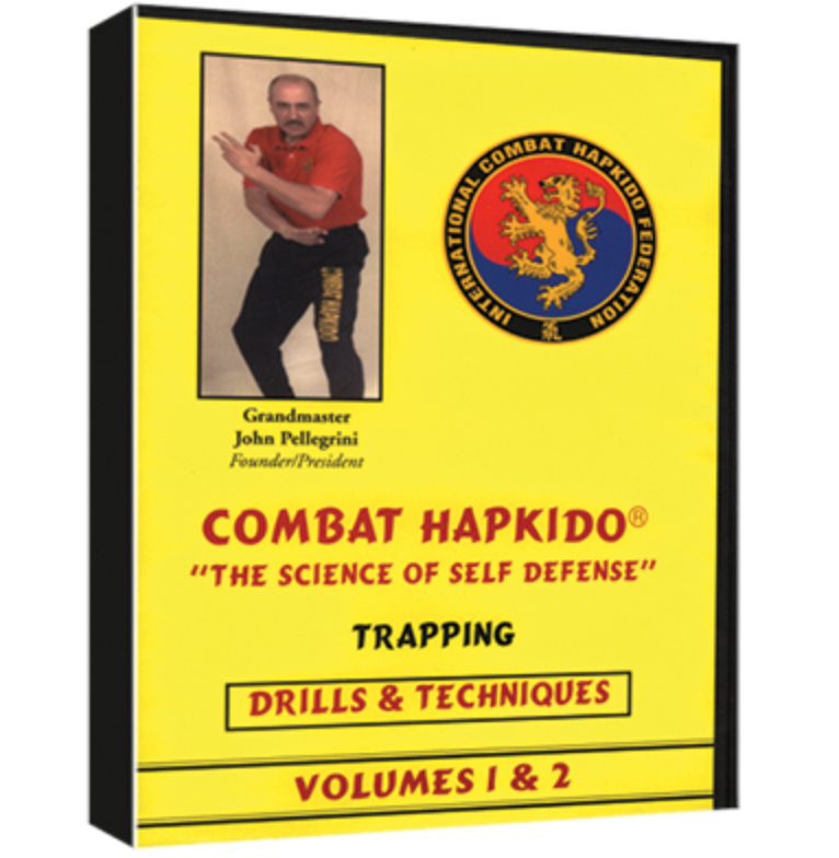 Combat Hapkido Trapping 2 DVD Set by John Pellegrini - Used Martial Arts Training Videos for Self-Defense Techniques | Learn Grappling, Joint Locks & Defense Moves at Home