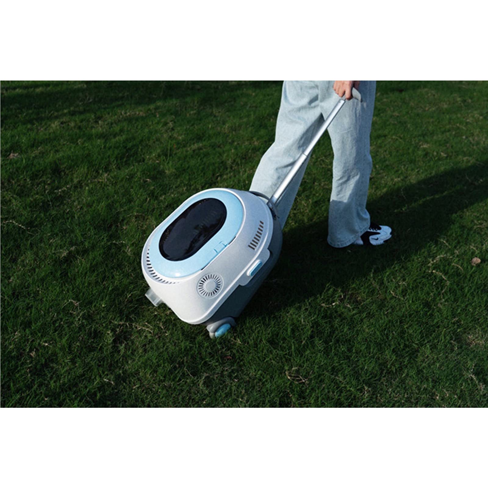 Pet Carrier Backpack with Built-in Air Conditioner & Night Light - Portable Trolley Case for Small Dogs & Cats - Bubble Ventilation Design for Outdoor Travel, Hiking & Camping Adventures