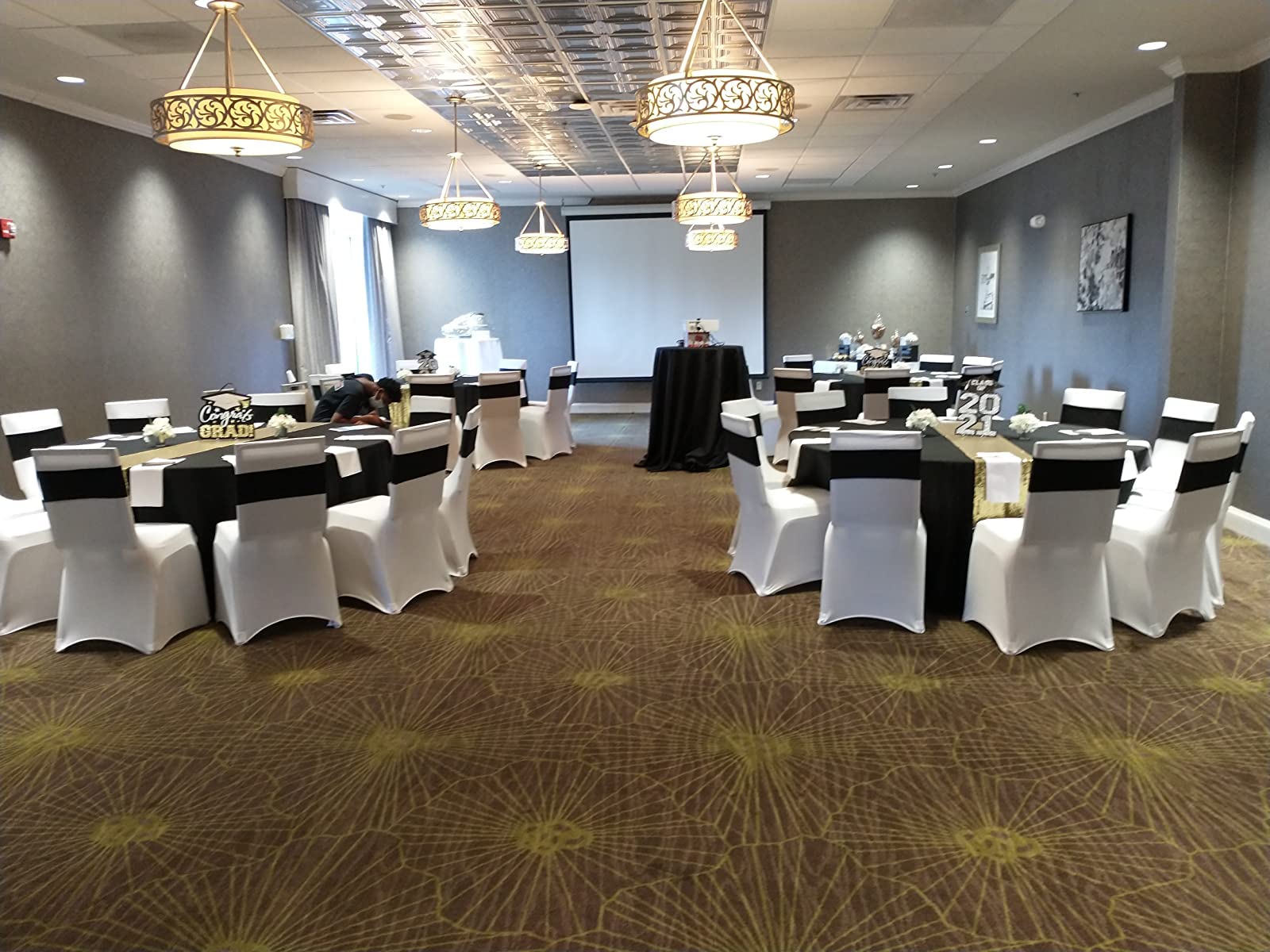 Royal Blue Stretch Chair Sashes - 100 PCS Elastic Chair Covers for Weddings, Parties & Events | Easy Setup Decoration for Wedding Reception, Birthday, Holiday Celebration | Premium Hotel & Event Decor