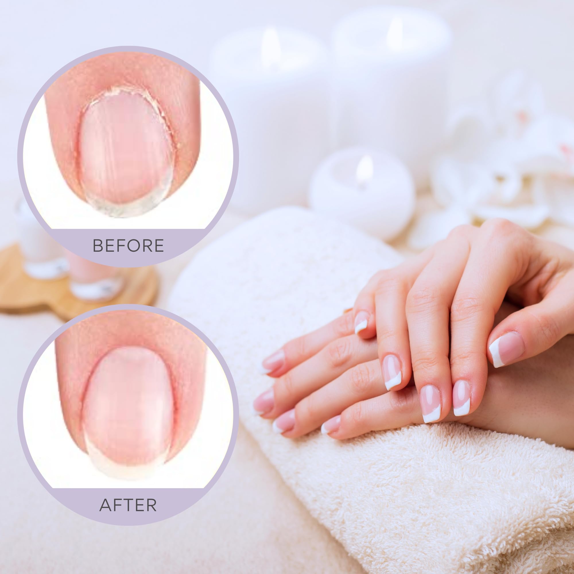 C CARE Cuticle Oil for Nails - Lavender & Chamomile Nail Oil - Moisturizing & Strengthening Treatment for Dry Brittle Nails & Cuticles - Includes Dropper & Brush - 2.5 oz Large Bottle - Perfect for Manicures, Pedicures & At-Home Nail Care