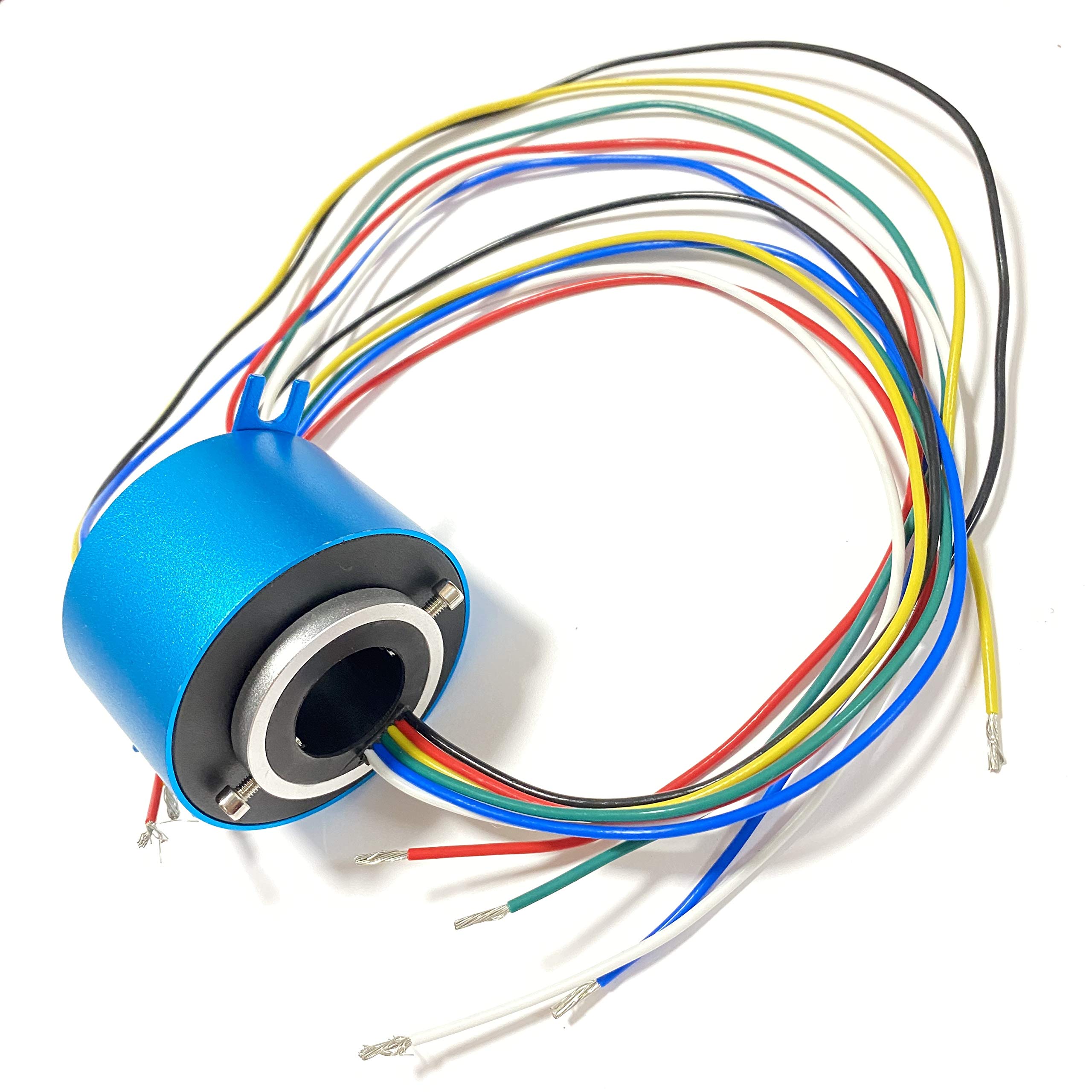 Taidacent 20mm 6-Wire 10A Slip Ring - Rotary Electrical Connector for Robotics & Automation