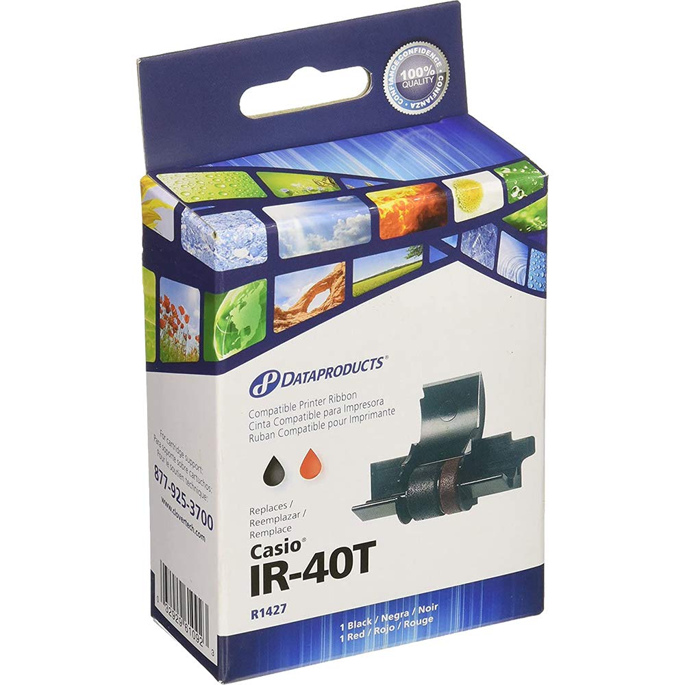 6-Pack DATAPRODUCTS R1427 Compatible Ink Rollers - Red & Black Refill Cartridges for Calculators | Office Supplies Replacement for Smooth Printing | Perfect for Receipts, Invoices & Financial Documents