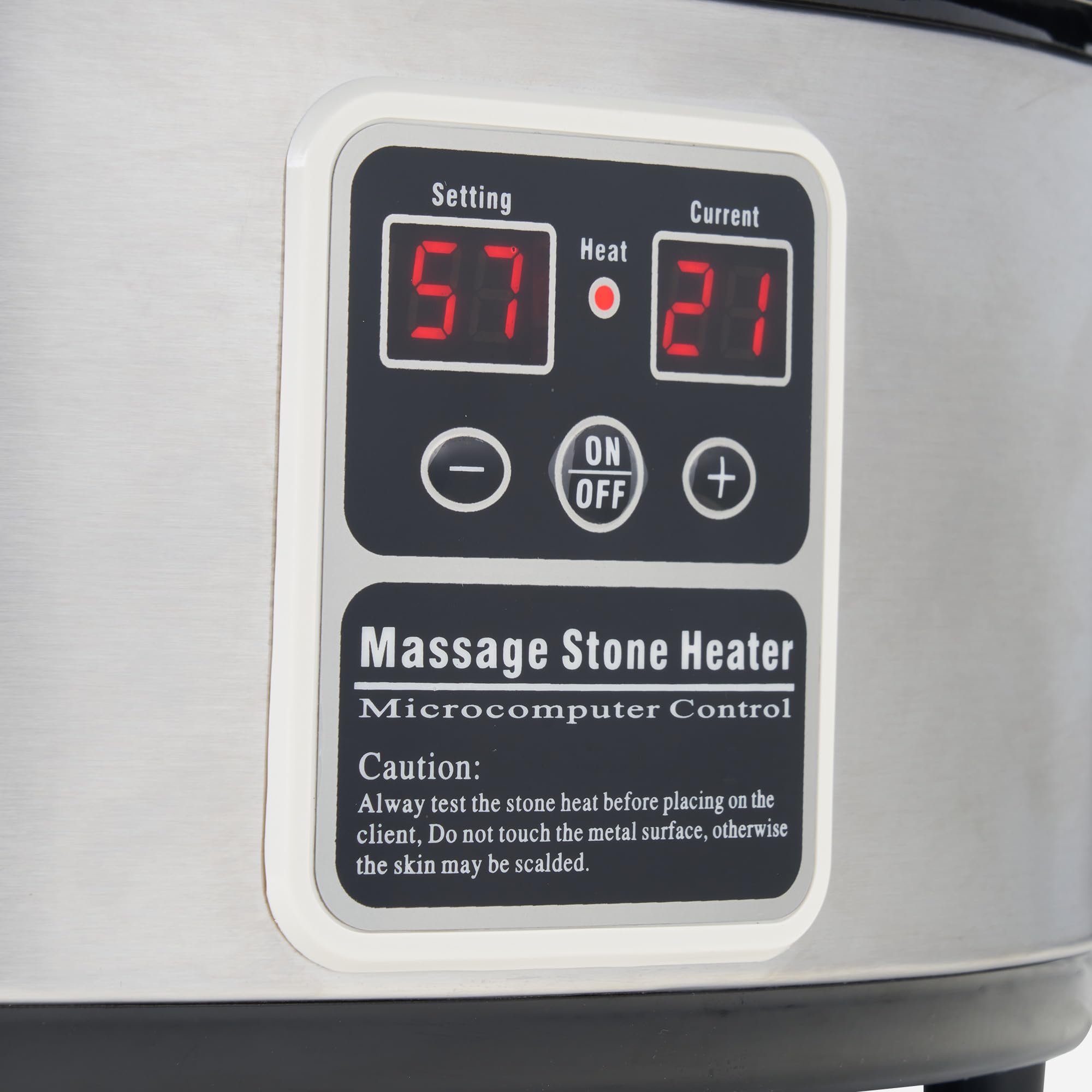 Premium 6 Quart Hot Stone Massage Heater Warmer - Fast Heating for Spa, Therapy & Relaxation at Home or Professional Use