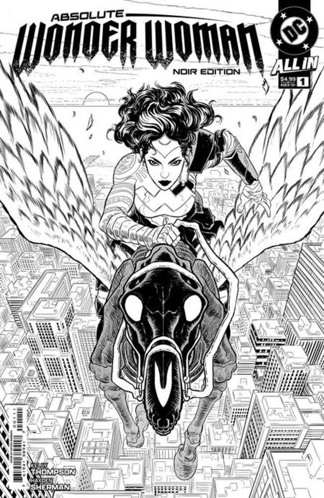 Absolute Wonder Woman Noir Edition #1 (One Shot) Cover A Hayden Sherman - DC Comics Graphic Novel, Collector's Item for Superhero Fans & Comic Book Enthusiasts - Perfect for Gifts, Display & Comic Collections