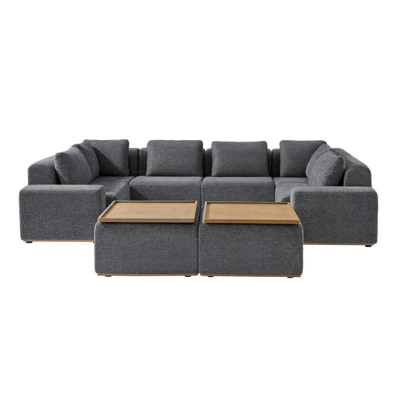 Premium Terra Cloud Sofa with Built-in Table - Modern Comfort for Living Room, Lounge & Outdoor Relaxation