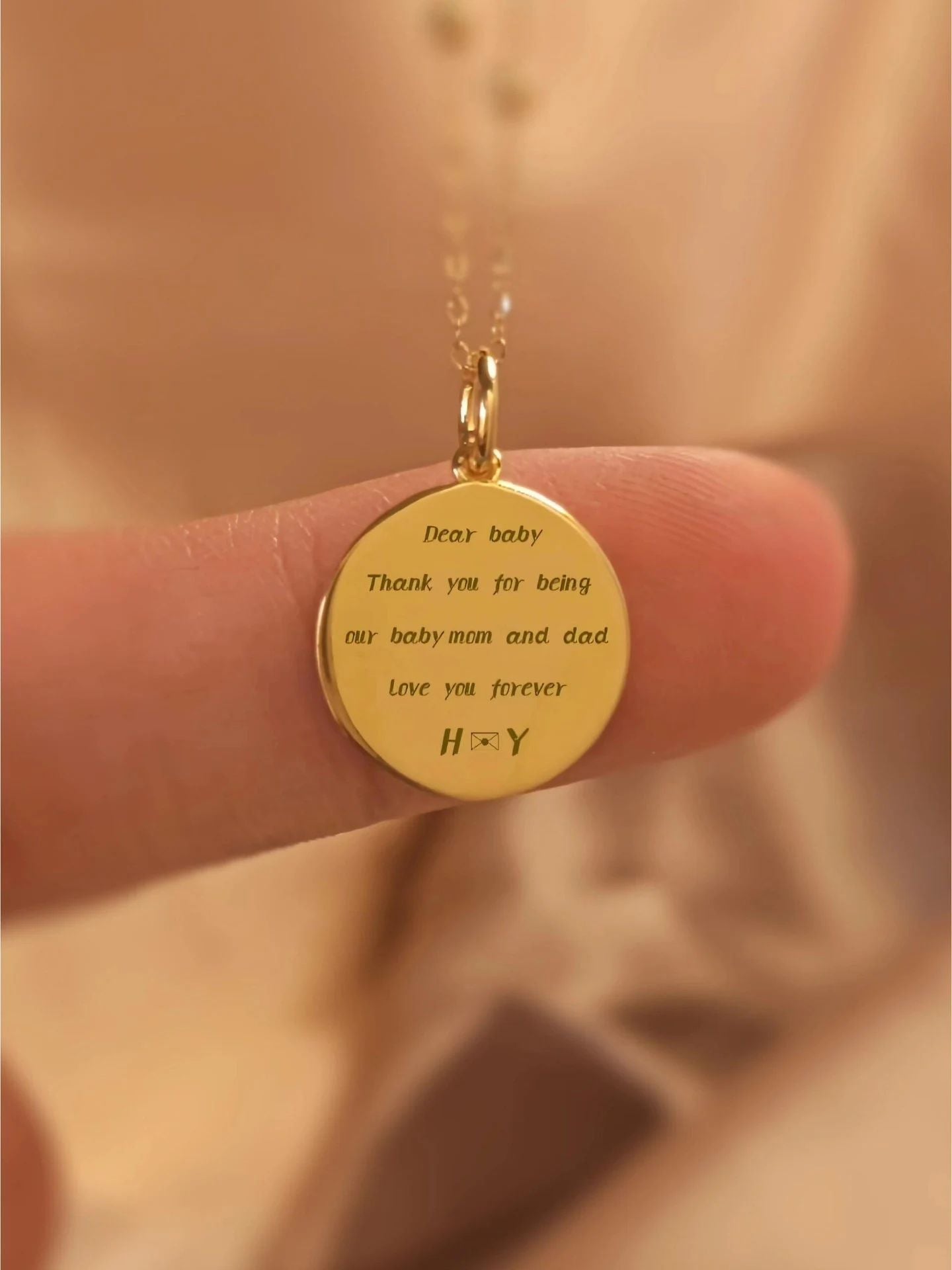 Whimsy Tracks Solid Gold Footprint Necklace - Dainty Personalized Jewelry Gift for Women - Perfect for Mother's Day, Anniversary & Special Occasions