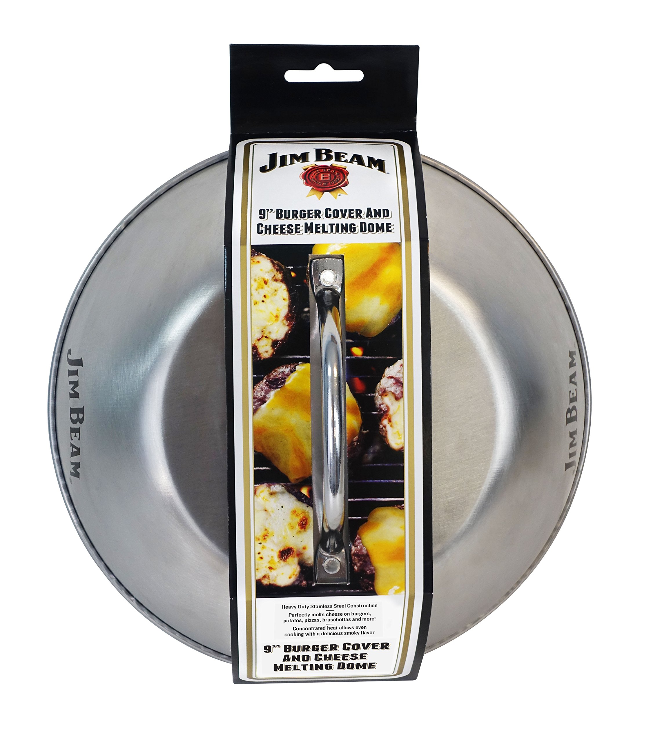 LITTLE GRIDDLE GQ230 Professional Stainless Steel Griddle - Even Heat Distribution, Cross Bracing & Removable Handles + Jim Beam JB0181 9