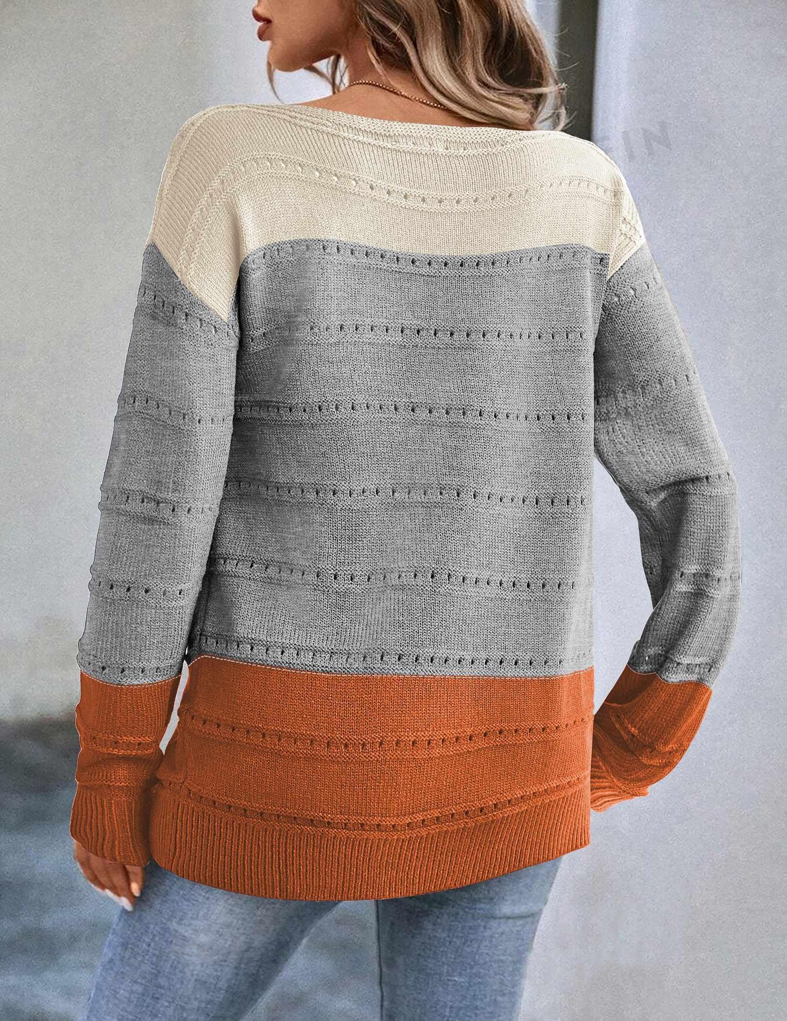 Zeagoo Women's Cute Long Sleeve Off Shoulder Sweater - Hollow Out Crochet Pullover Top for Casual & Dressy Outfits | Perfect for Date Night, Office Wear & Fall Layering