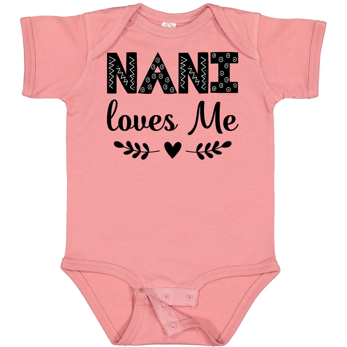 Inktastic Nani Loves Me Baby Bodysuit - Cute Infant Onesie for Boys & Girls - Soft Cotton Baby Clothes for Newborns, 0-3 Months - Perfect for Family Photos, Playdates, and Everyday Wear