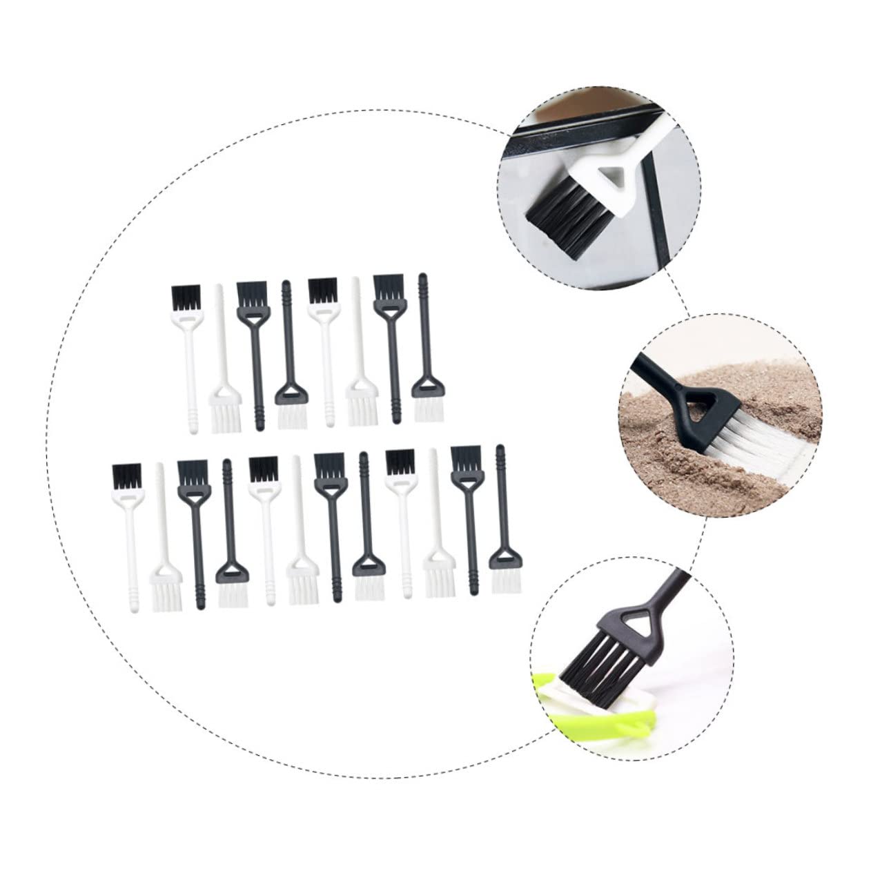 20pcs Electric Razor Cleaning Brush Set - Portable Mini Shaver Hair Clipper Brush for Grooming Kits, Computer Trimmer & Screen Cleaner | Perfect for Travel, Home Salon & Electronic Device Maintenance