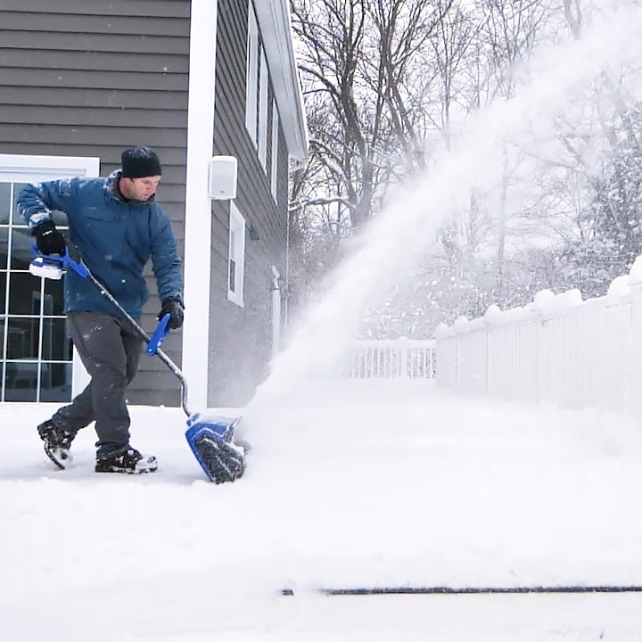 Snow Joe 24V SS13 TV1 Cordless Electric Snow Shovel with 4.0Ah Battery & Charger | Lightweight Snow Removal Tool with Cover, Ice Scraper & Extended Warranty | Perfect for Driveways, Walkways & Stairs