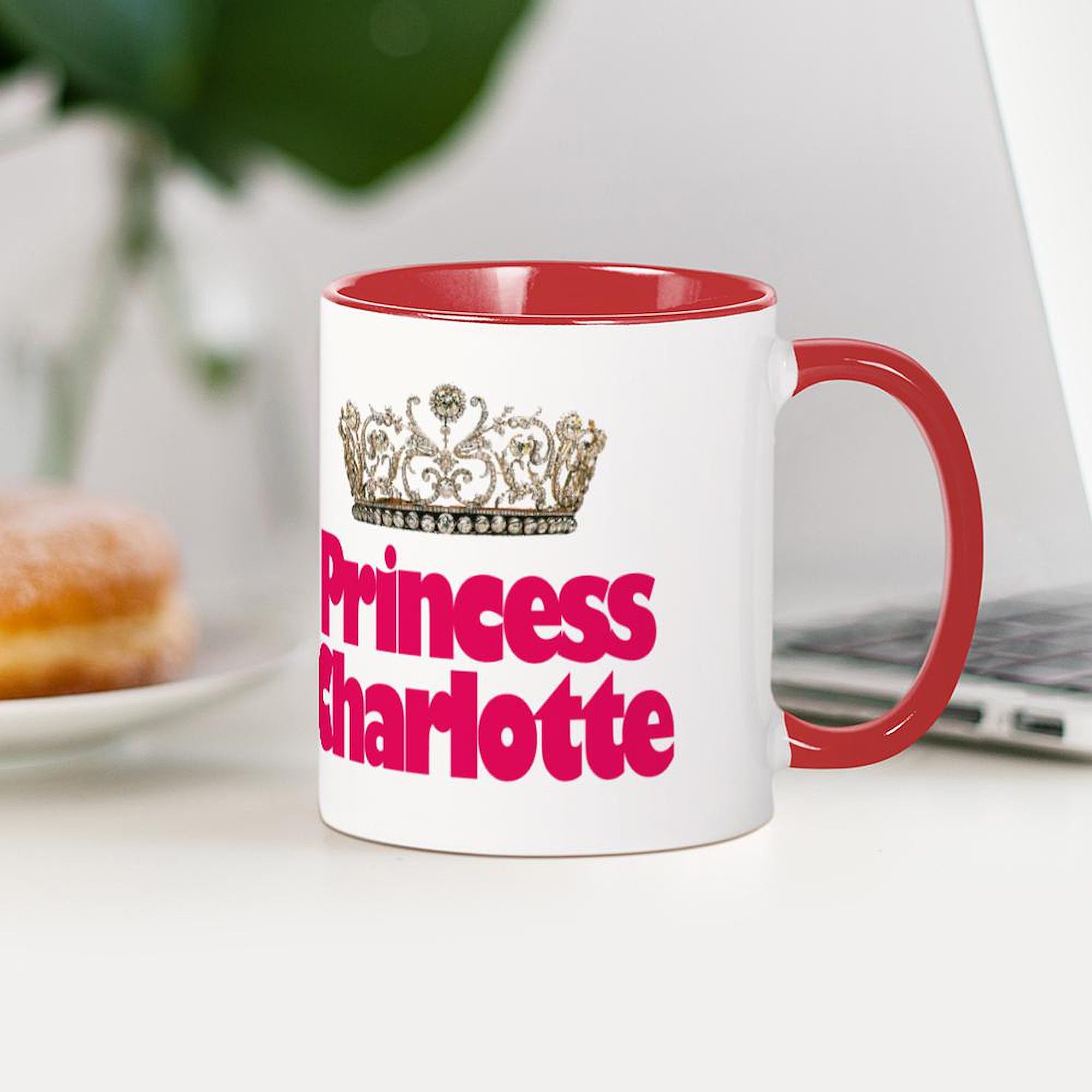 Princess Charlotte Ceramic Coffee Mug 11 oz (325 ml) - Perfect for Tea, Hot Chocolate & Office Use - Cute Gift for Royal Fans