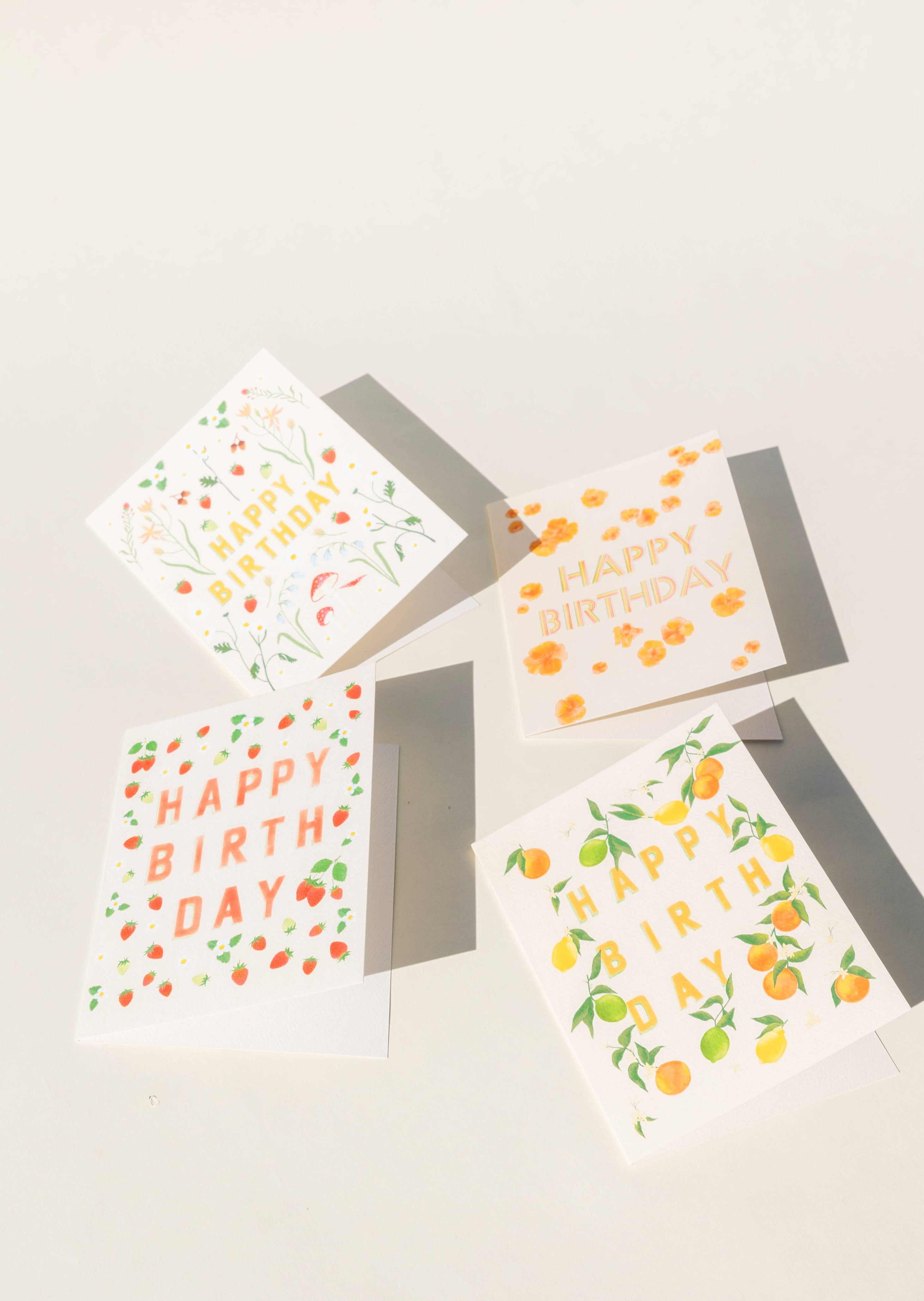 Beautiful Flora and Fauna Happy Birthday Card - Perfect for Nature Lovers, Garden Enthusiasts & Birthday Greetings