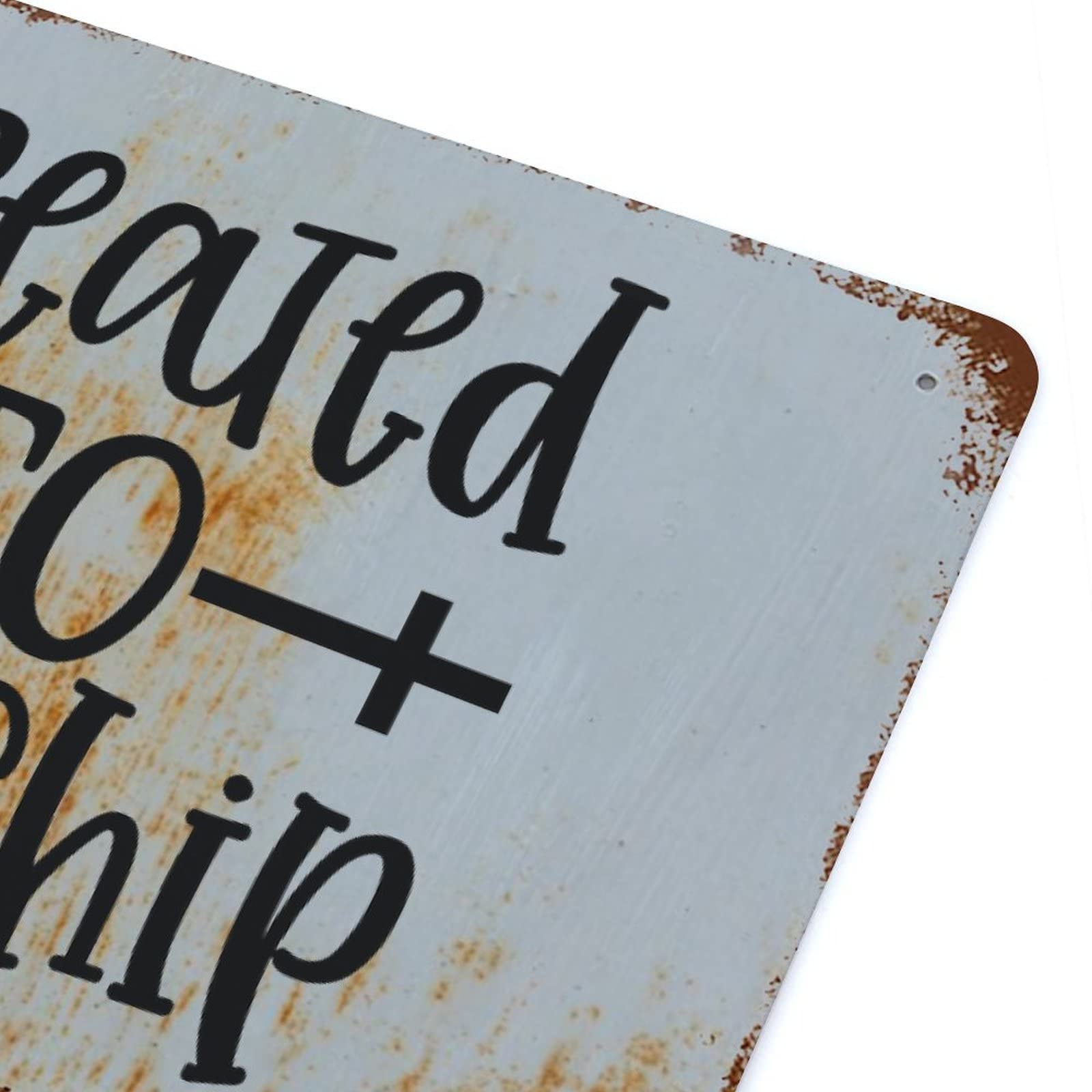 Bible Verse Metal Plaque - Christian Wall Art for Home & Gift