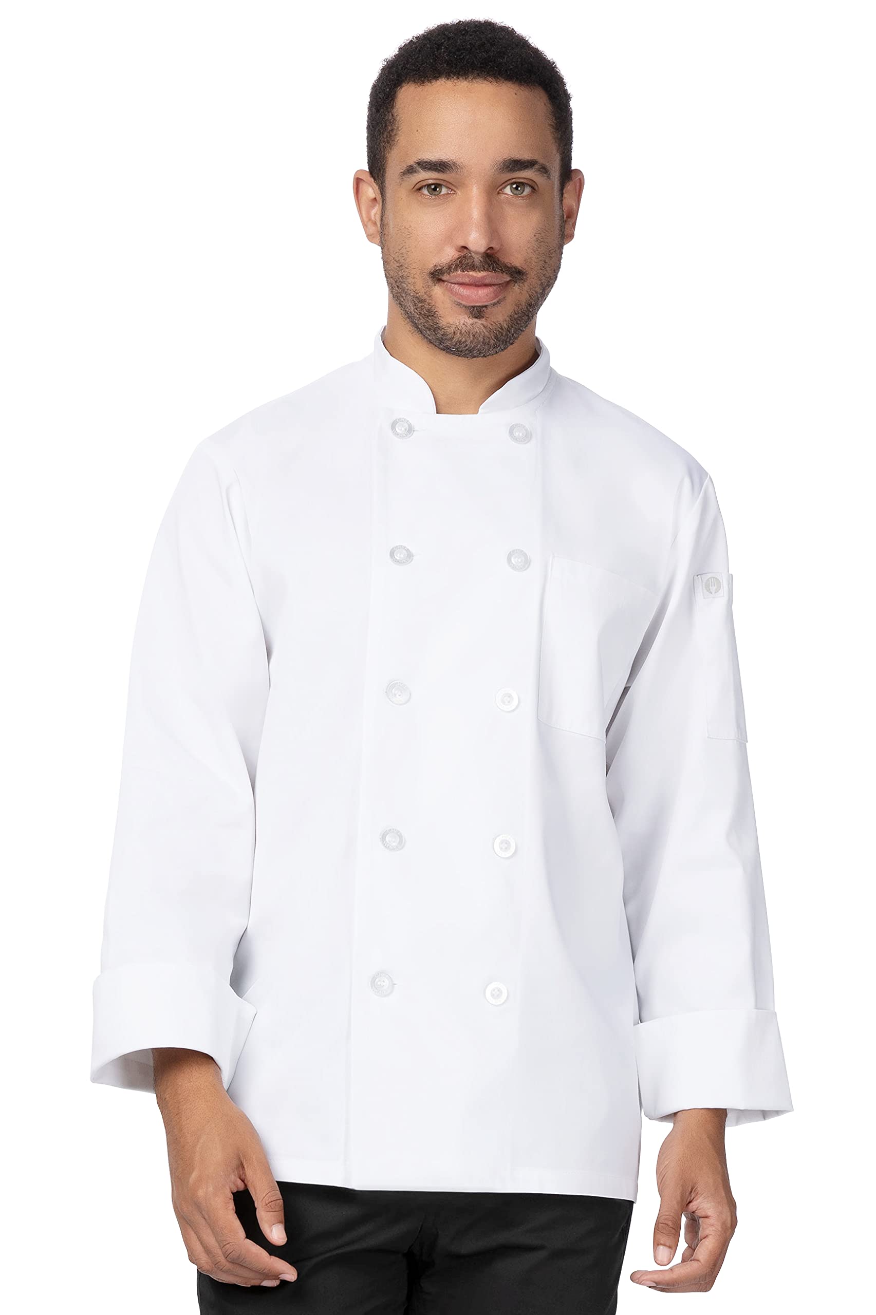 Chef Works Unisex Sustainable Le Mans Chef Coat - Professional Kitchen Apparel for Cooking, Baking & Culinary Arts