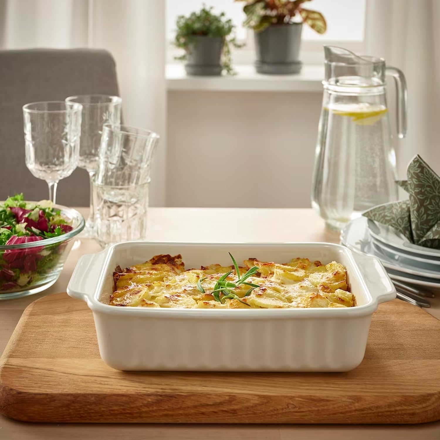 9x13 Ceramic Casserole Dish - Oven Safe Bakeware for Lasagna & Kitchen Decor Gifts