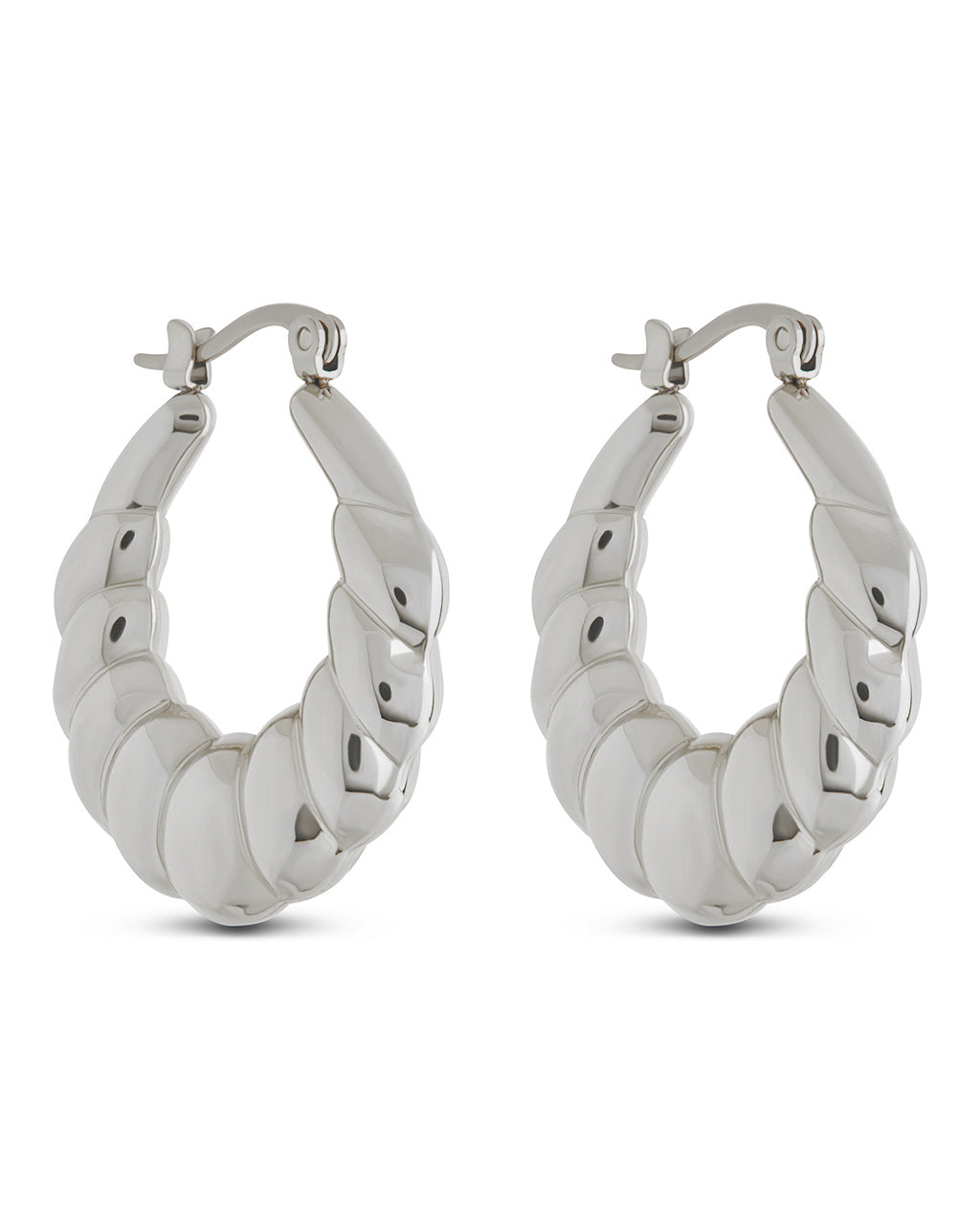 Piper Twisted Polished Hoop Earrings for Women - Elegant Gold/Silver Fashion Jewelry - Perfect for Parties, Weddings & Everyday Wear