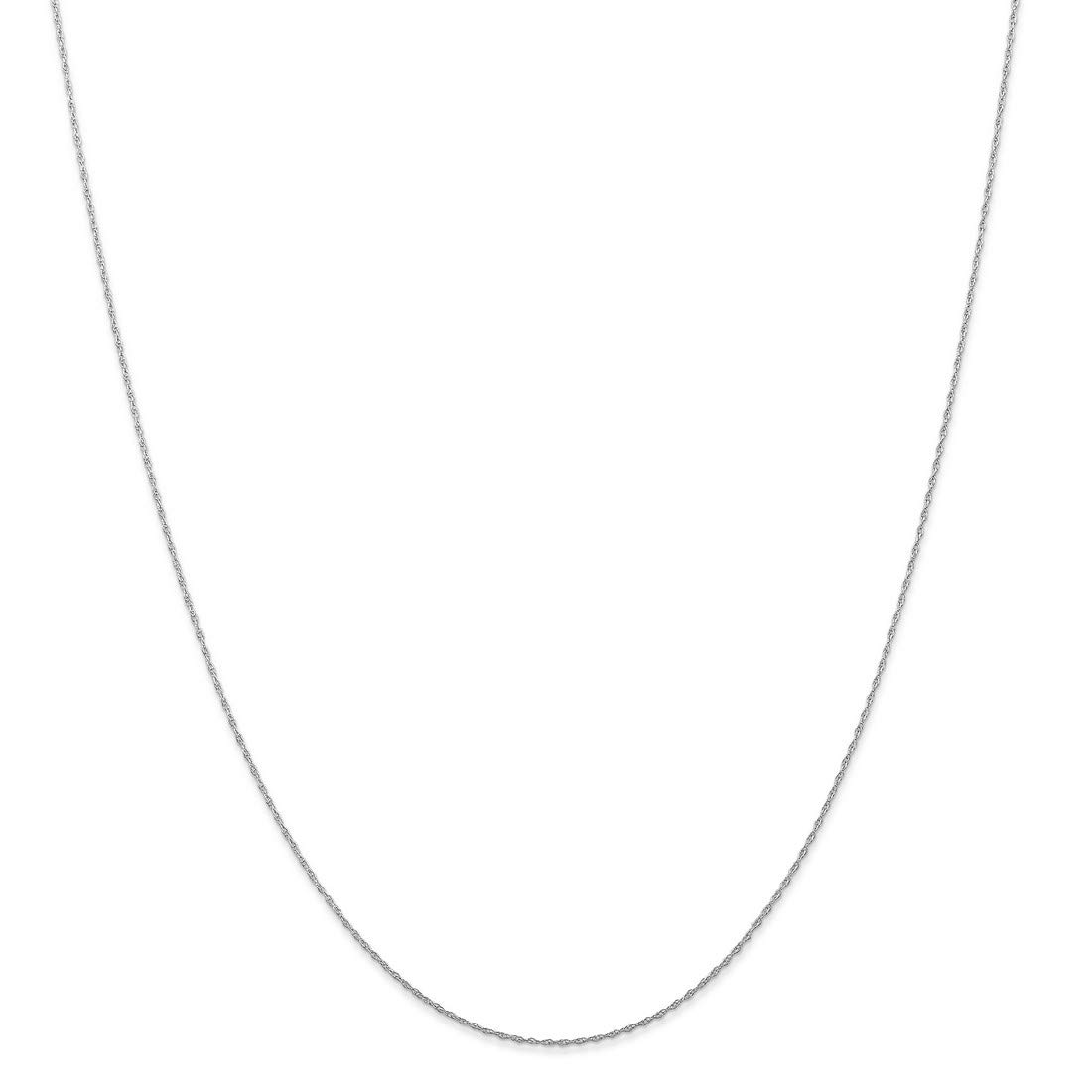 14K White Gold Cable Rope Thin Pendant Chain Necklace for Women - Dainty & Elegant Jewelry Gift for Her - Perfect for Everyday Wear, Date Nights & Special Occasions