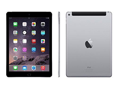 Refurbished Apple iPad Air 2 16GB with Cellular - Space Gray | WiFi + 4G LTE Tablet for Work, Travel & Entertainment