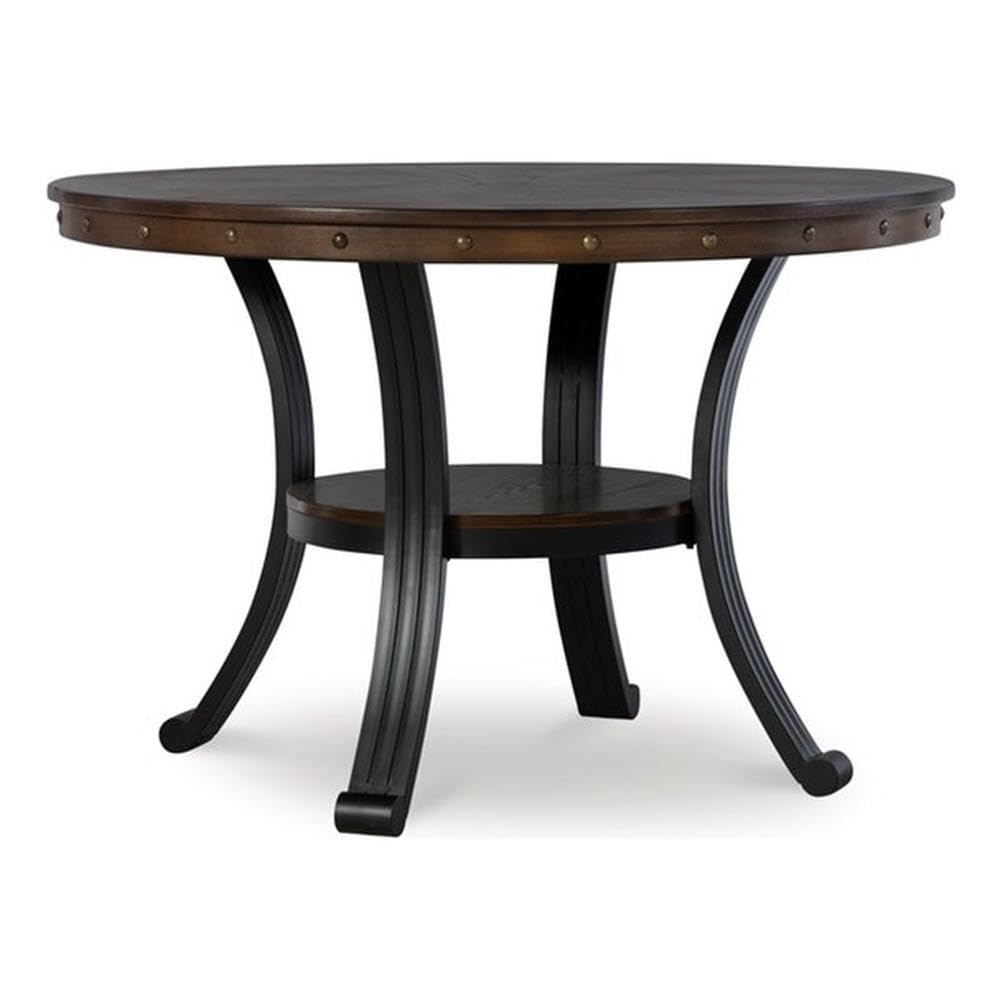 Powell Furniture Franklin Dining Table Set - 5-Piece Modern Wood Dining Room Table with Chairs for Family Gatherings & Dinner Parties