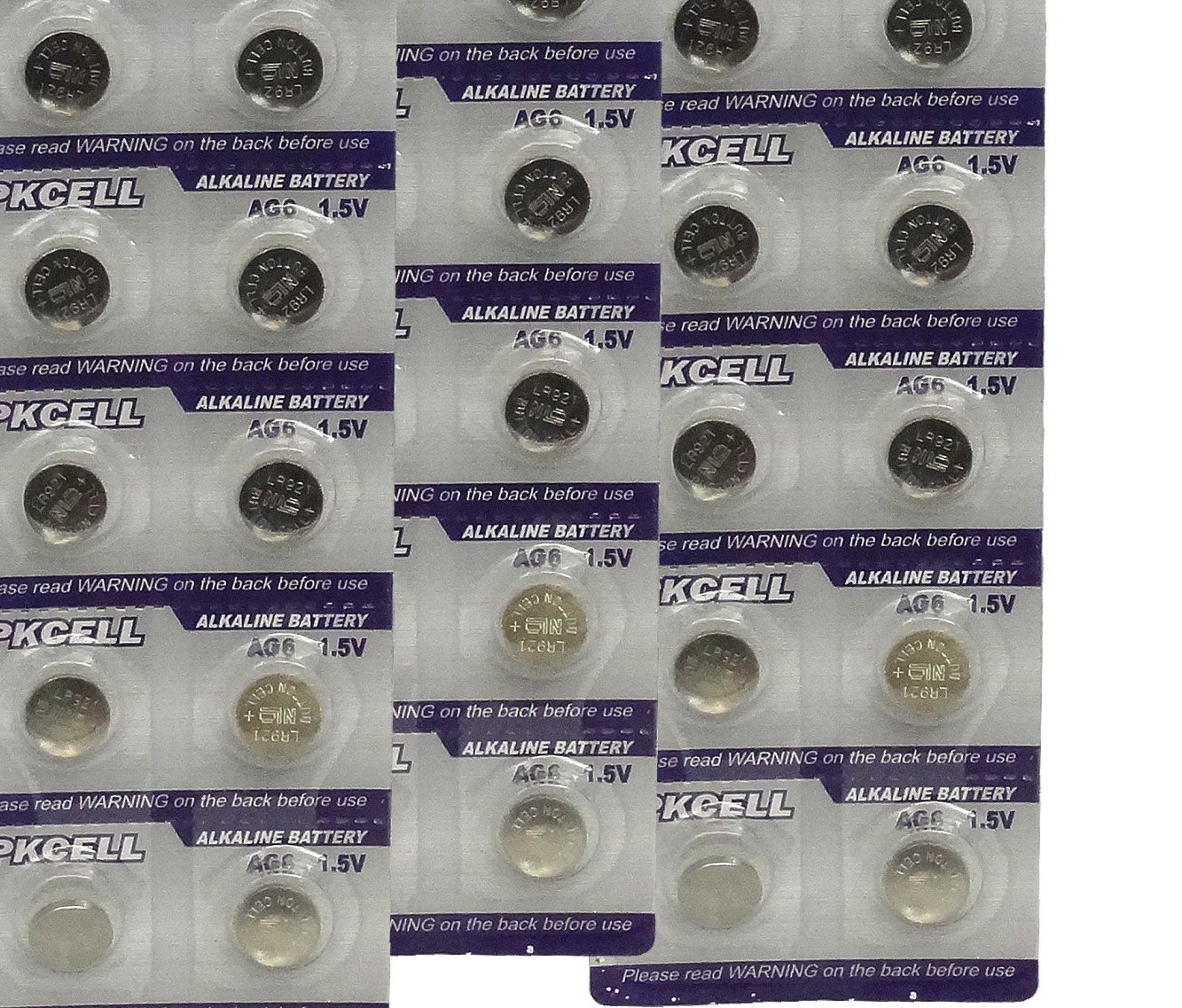 BlueDot Trading AG6 1.5V Alkaline Button Cell Batteries (30-Pack) - Long-Lasting Power for Car Key Fobs, Calculators, Watches & Small Electronics - Perfect for Home, Office & Travel Use