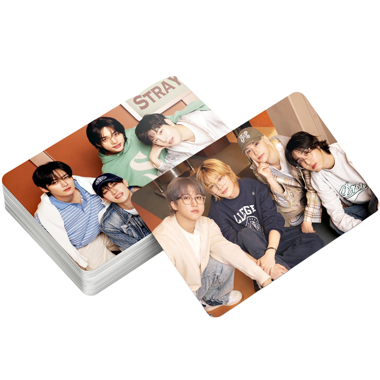 PYAJUU Stray Kids Photocard Set - 55PCS K-pop Album Lomo Cards (Bangchan, Felix) | Official Merch Collection for Fans, Display & Scrapbooking