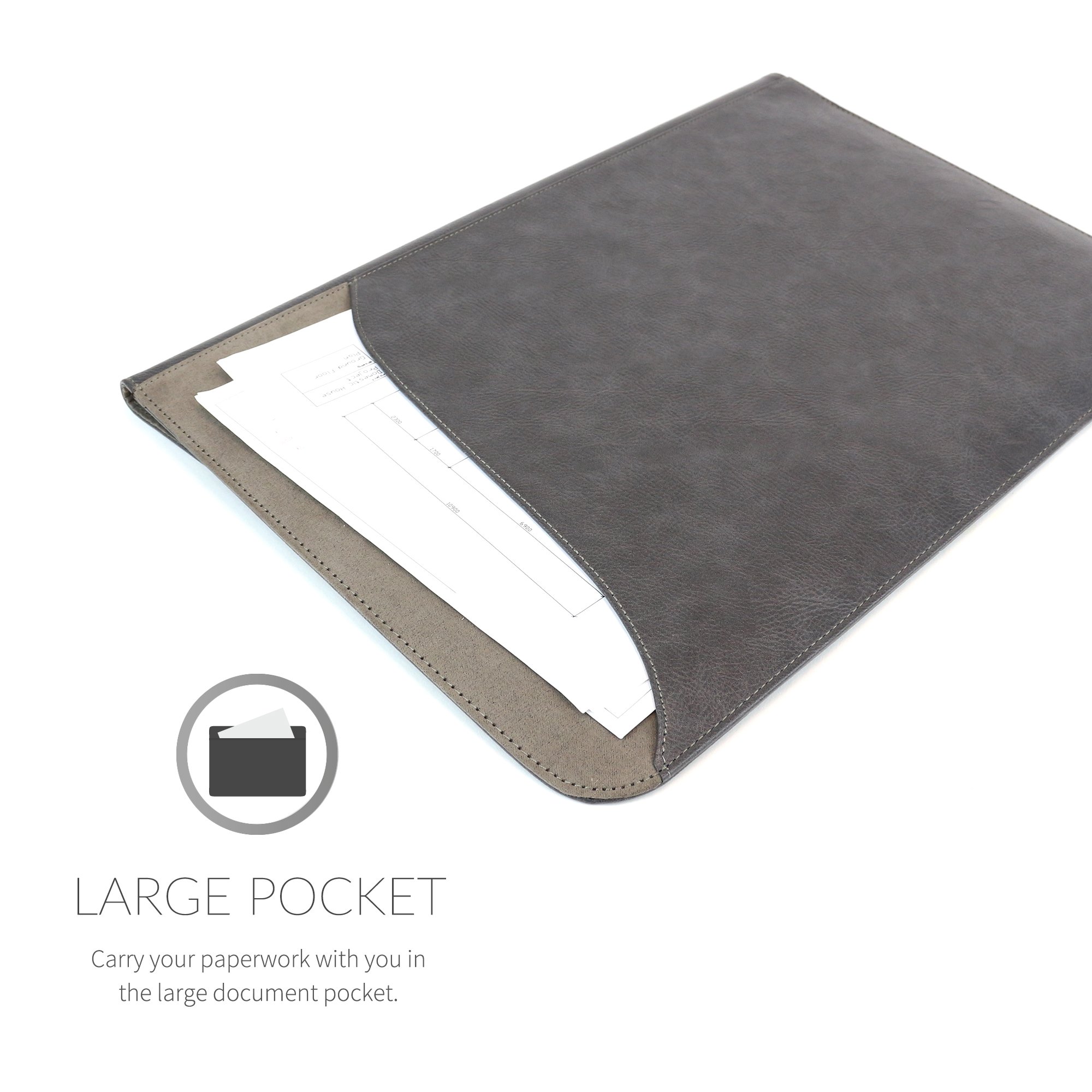 Premium Leather Sleeve Case for MacBook Pro 15