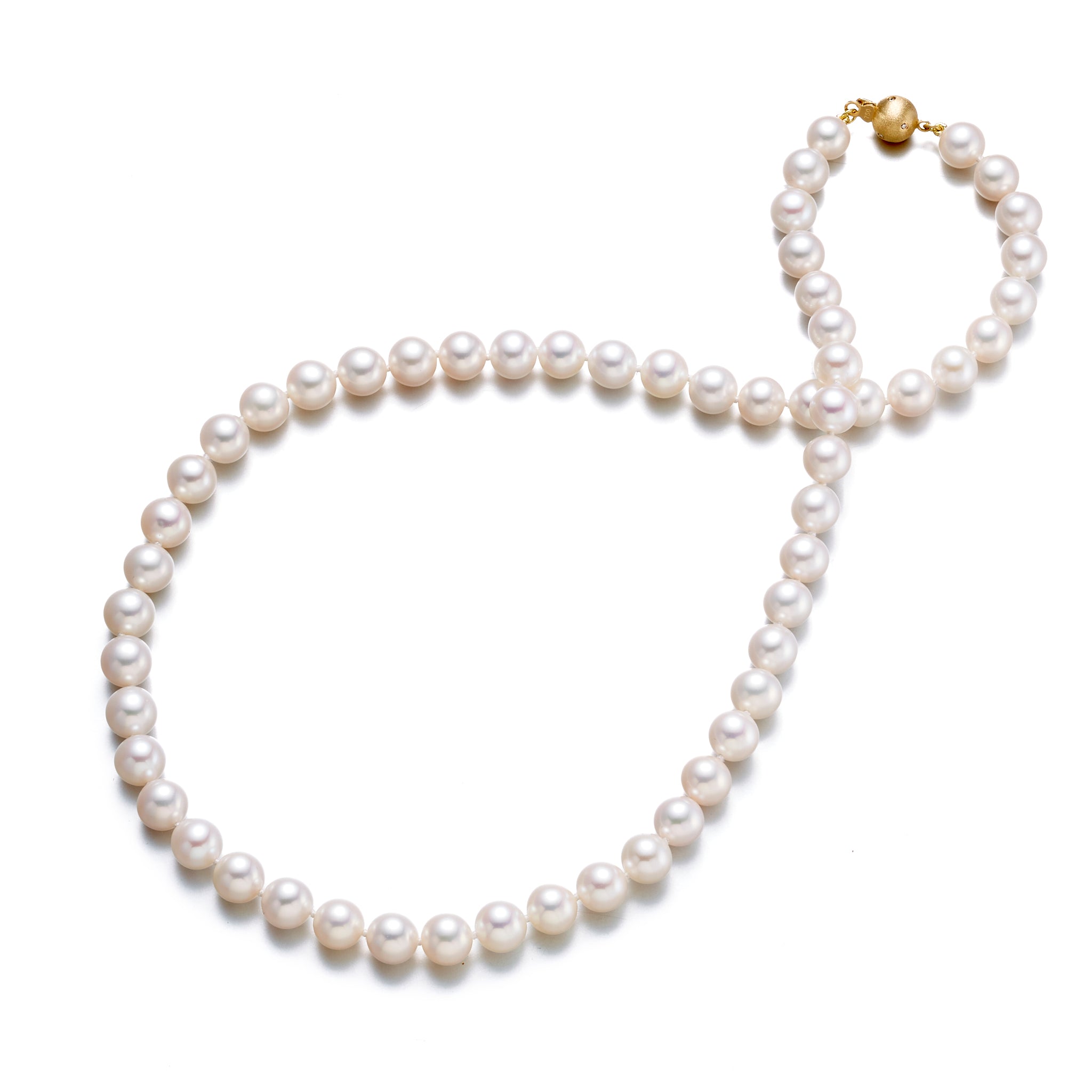 7mm Pearl Necklace for Women - Elegant White Cultured Pearl Jewelry Gift for Wedding, Anniversary & Special Occasions