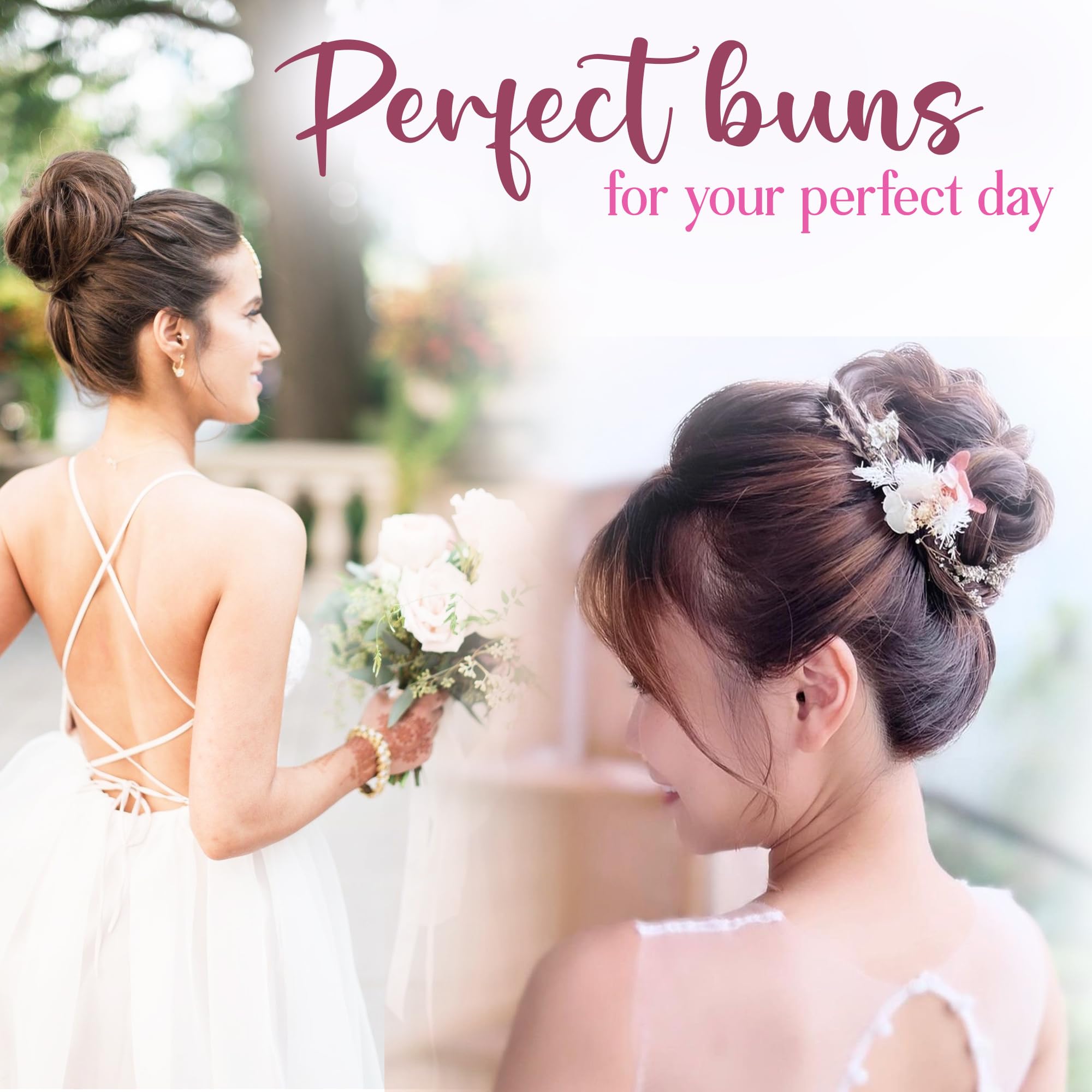 Andlane Hair Bun Maker French Twist Hair Fold Wrap Snap - Ballet Bun for Women and Kids (1 Black, 1 Brown) | Easy Updo Hairstyles for Dance, Work & Everyday Wear