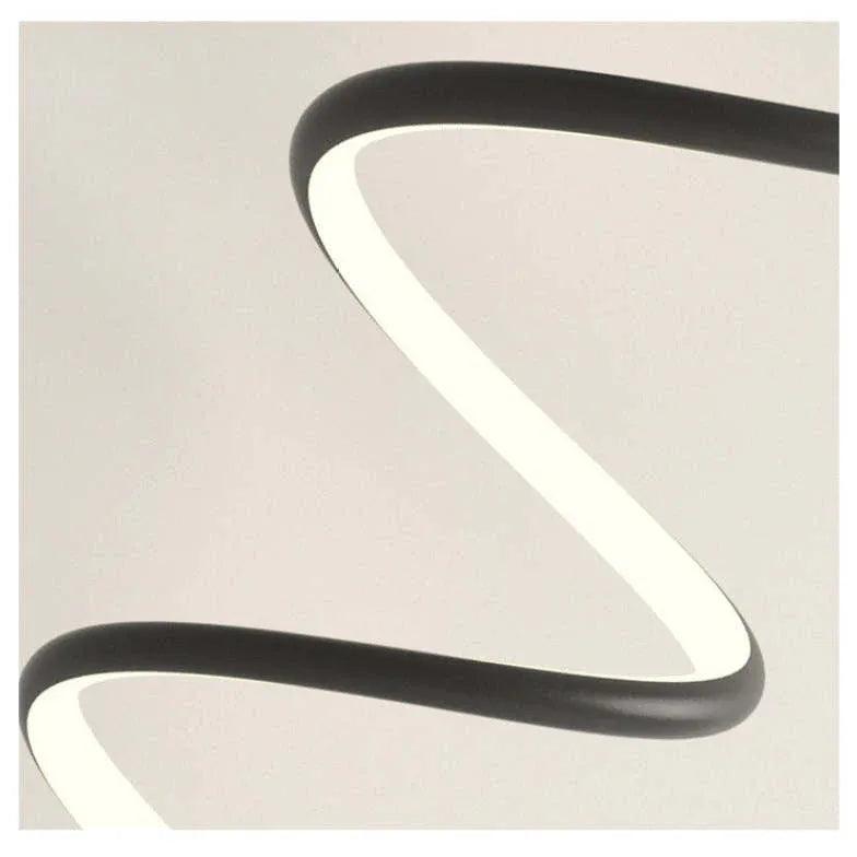 Modern Spiral LED Wall Lights for Bedroom - Dimmable Ambient Lighting for Home Decor, Living Room, and Dorm Room