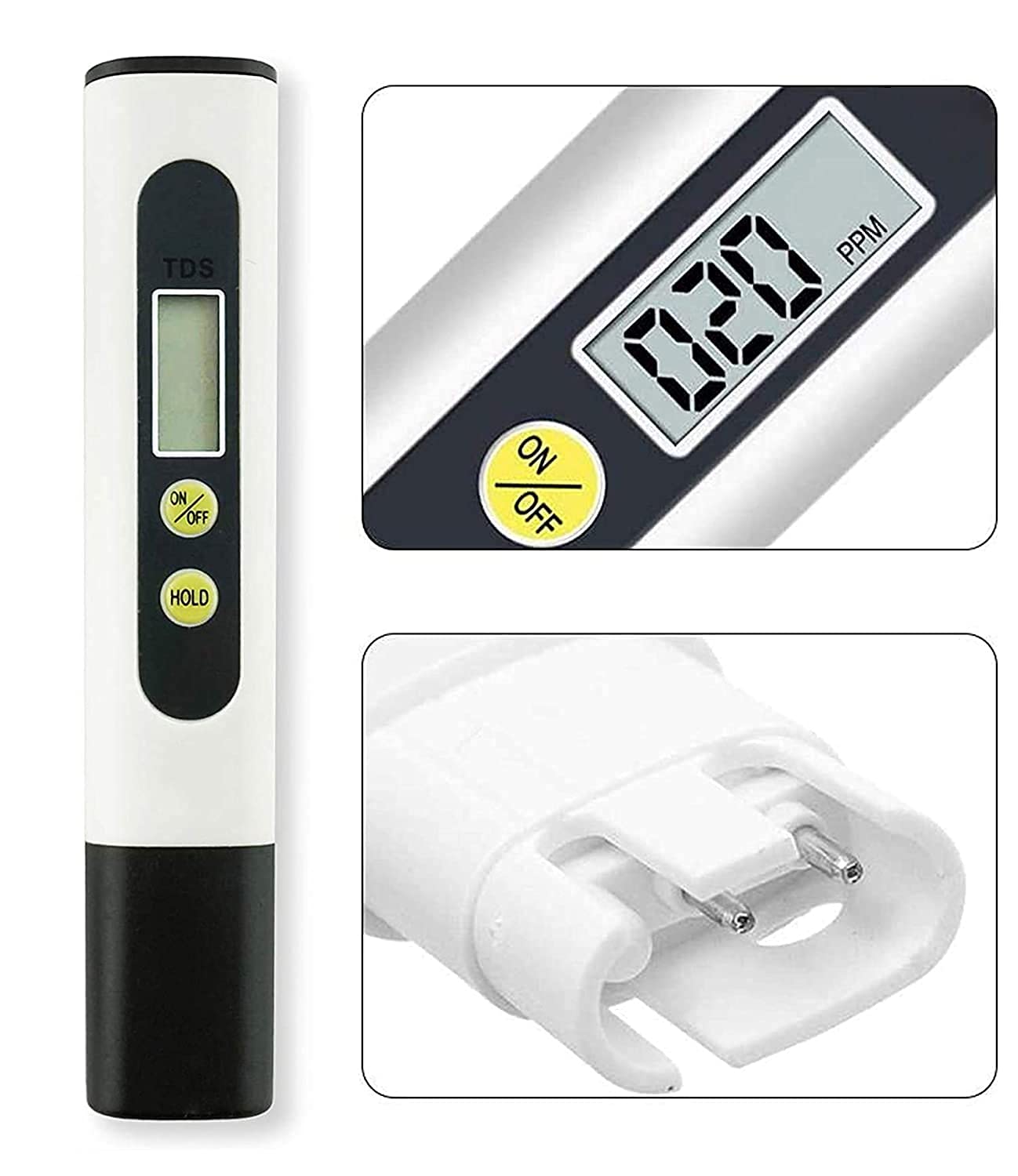 **Penggong® Digital TDS Water Tester Pen - Accurate LCD Meter for Drinking Water, Aquariums, Hydroponics & Pools | HM TDS Meter (White, New Model)**