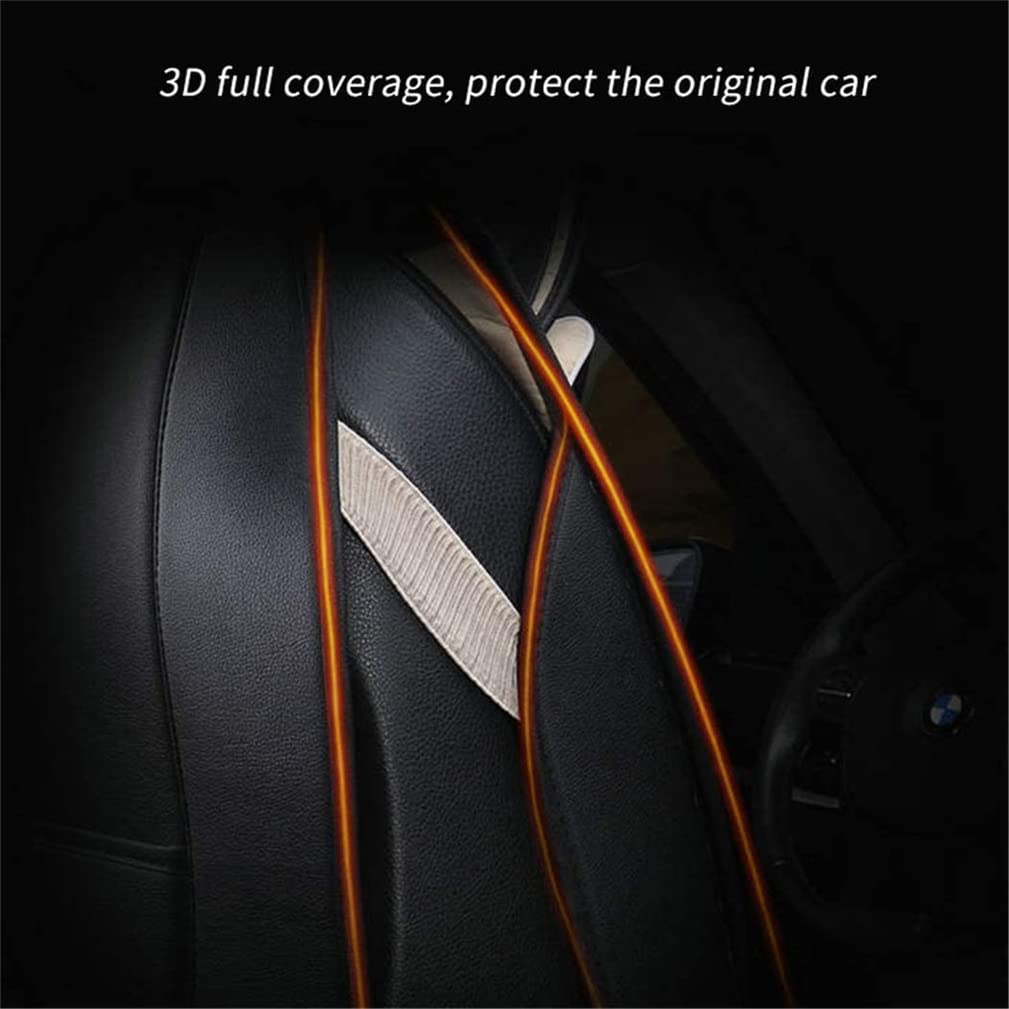 All Weather PU Car Cover for Outlander Sport 2011-2021 - Anti-Slip Front & Rear Seat Protector - Beige Standard 2 Front Seats - Perfect for Road Trips, Daily Commute & Vehicle Interior Protection