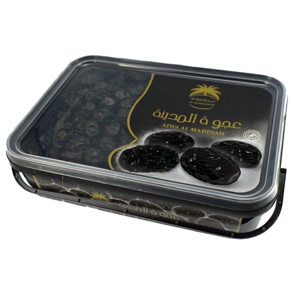 Organic Al Ajwa Dates - Premium Superfood Snacks High in Fiber & Antioxidants | Heart-Healthy Natural Dried Fruits for Energy Boost | Ready-to-Eat Healthy Snack (800g) - Perfect for Workouts, Breakfast & Gift Giving