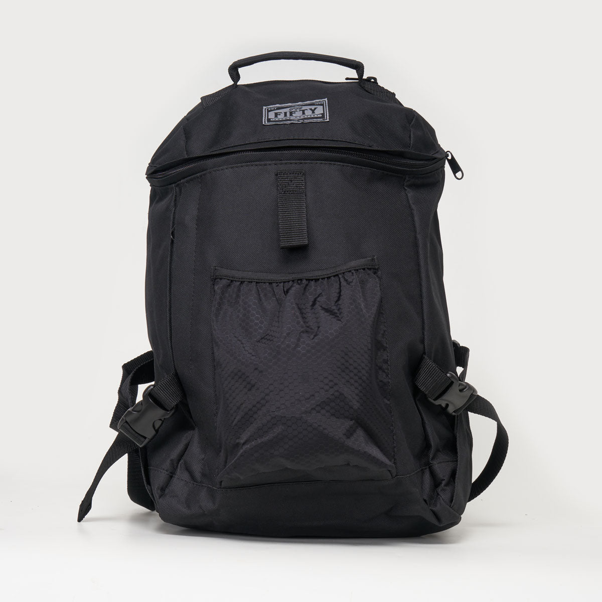 Fifty 50 Session Backpack - Durable & Stylish Black Daypack for School, Travel & Outdoor Adventures | Water-Resistant & Spacious Design