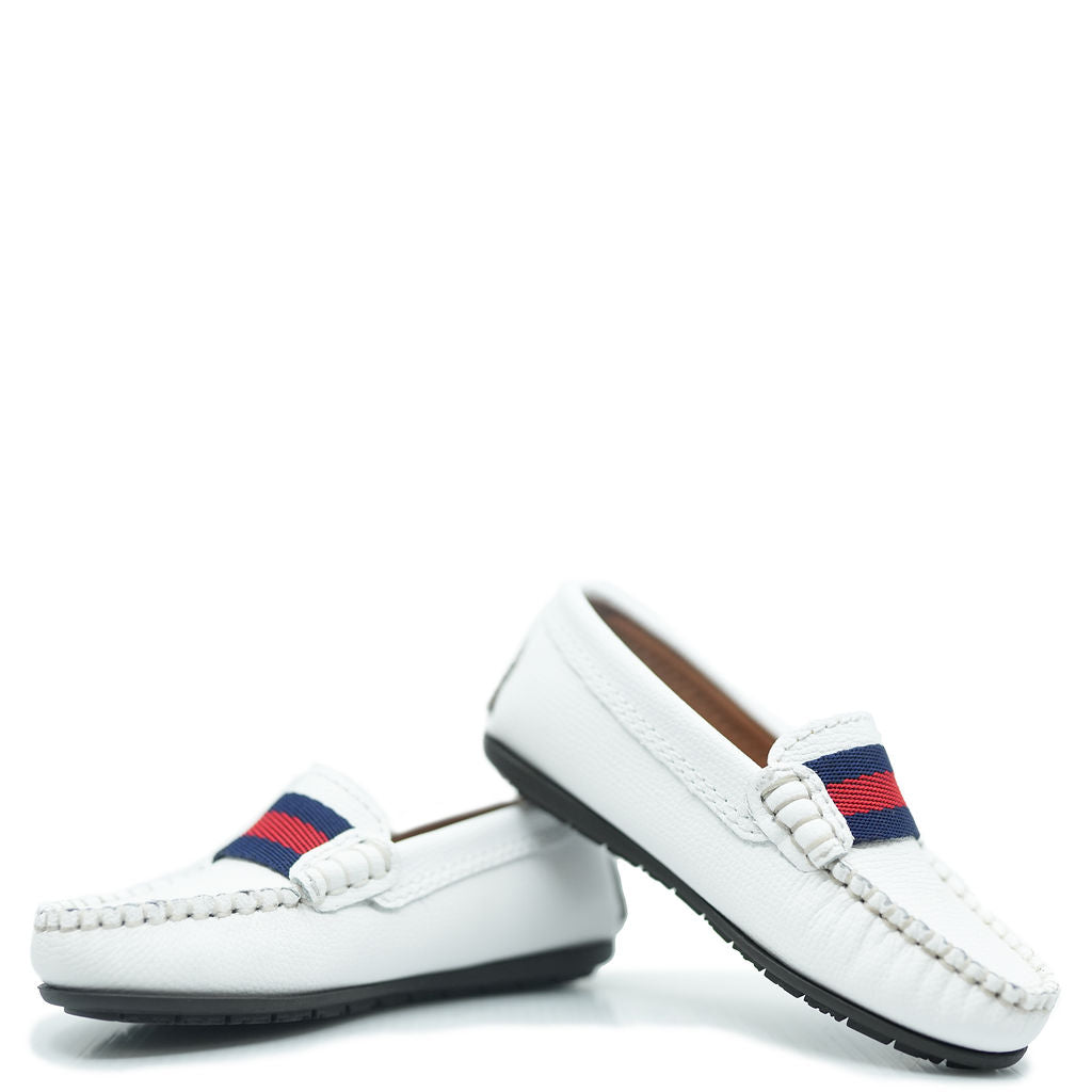 Atlanta Moccasin White Ribbon Loafer Shoes for Women - Comfortable Casual Slip-On Flats - Perfect for Office, Travel & Everyday Wear