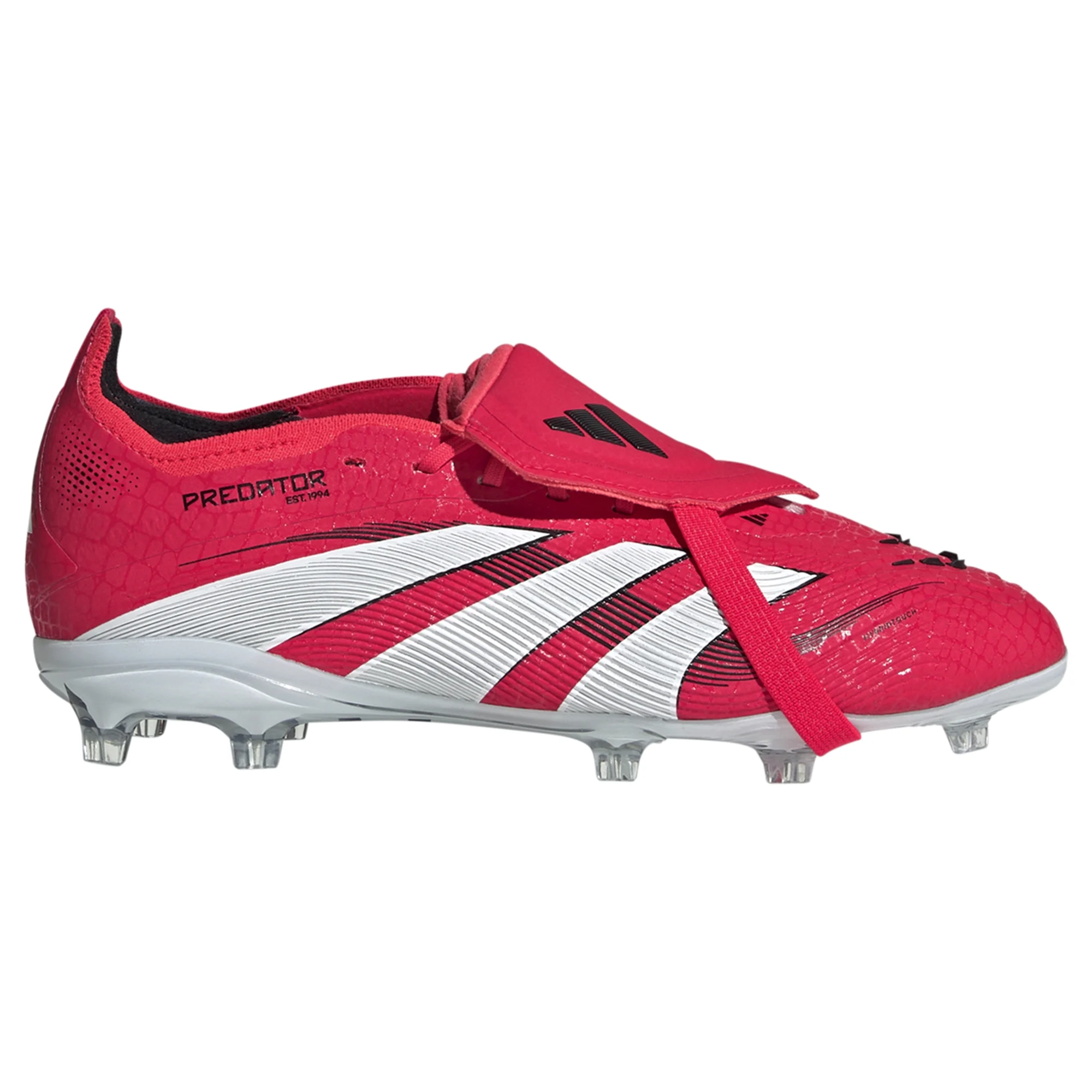 Adidas Jr. Predator Elite FT FG Soccer Cleats for Kids - Lucid Red/White - Youth Football Shoes for Artificial Grass & Firm Ground - Perfect for Training & Matches
