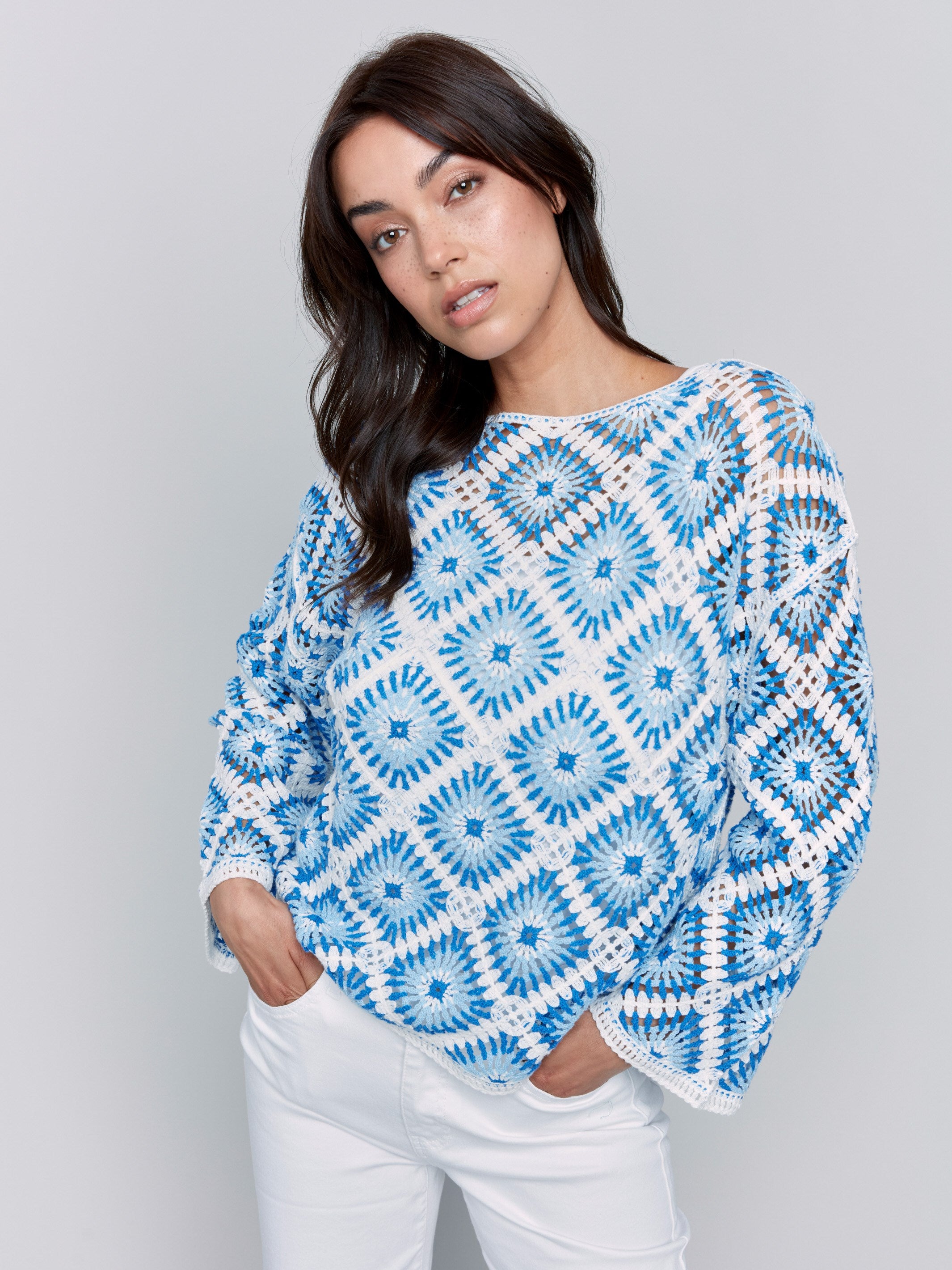 Stylish Cotton Blend Crochet Top for Women | Breathable Summer Beachwear | Perfect for Coastal Vacations, Boho Festivals & Casual Outings