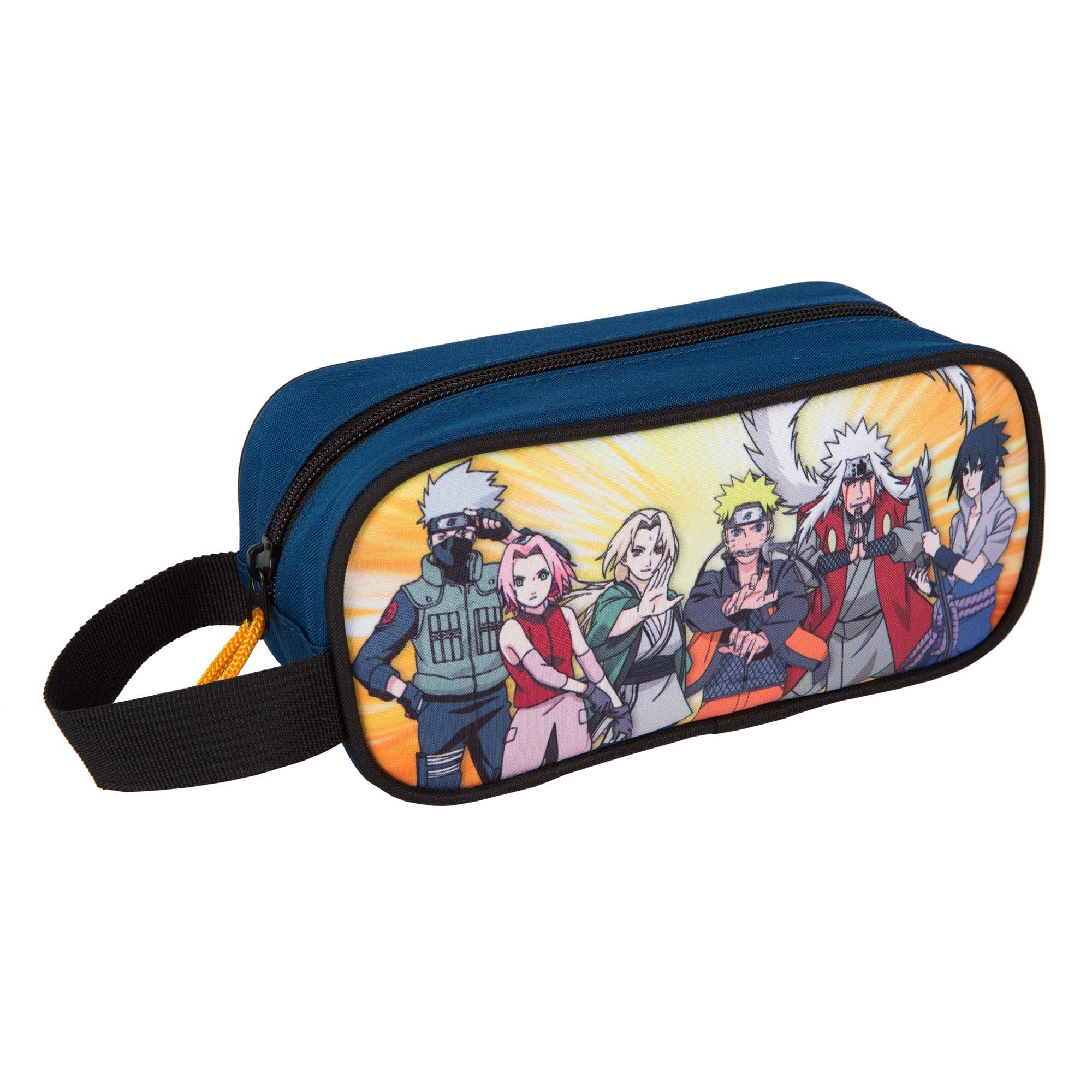 Naruto Anime Gaming Case with Side Handle - Large Compartment & Soft Lining - Ergonomic Zipper - 7×20×9cm - Perfect for Cosplay, Conventions & Travel - Toybags