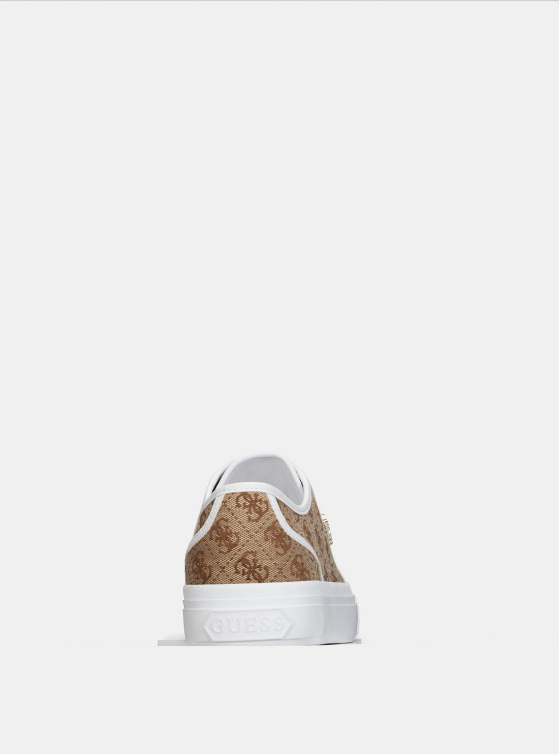 Jelexa Brown Logo Low Top Sneakers for Women - Casual Comfortable Walking Shoes for Daily Wear, Gym, and Outdoor Activities