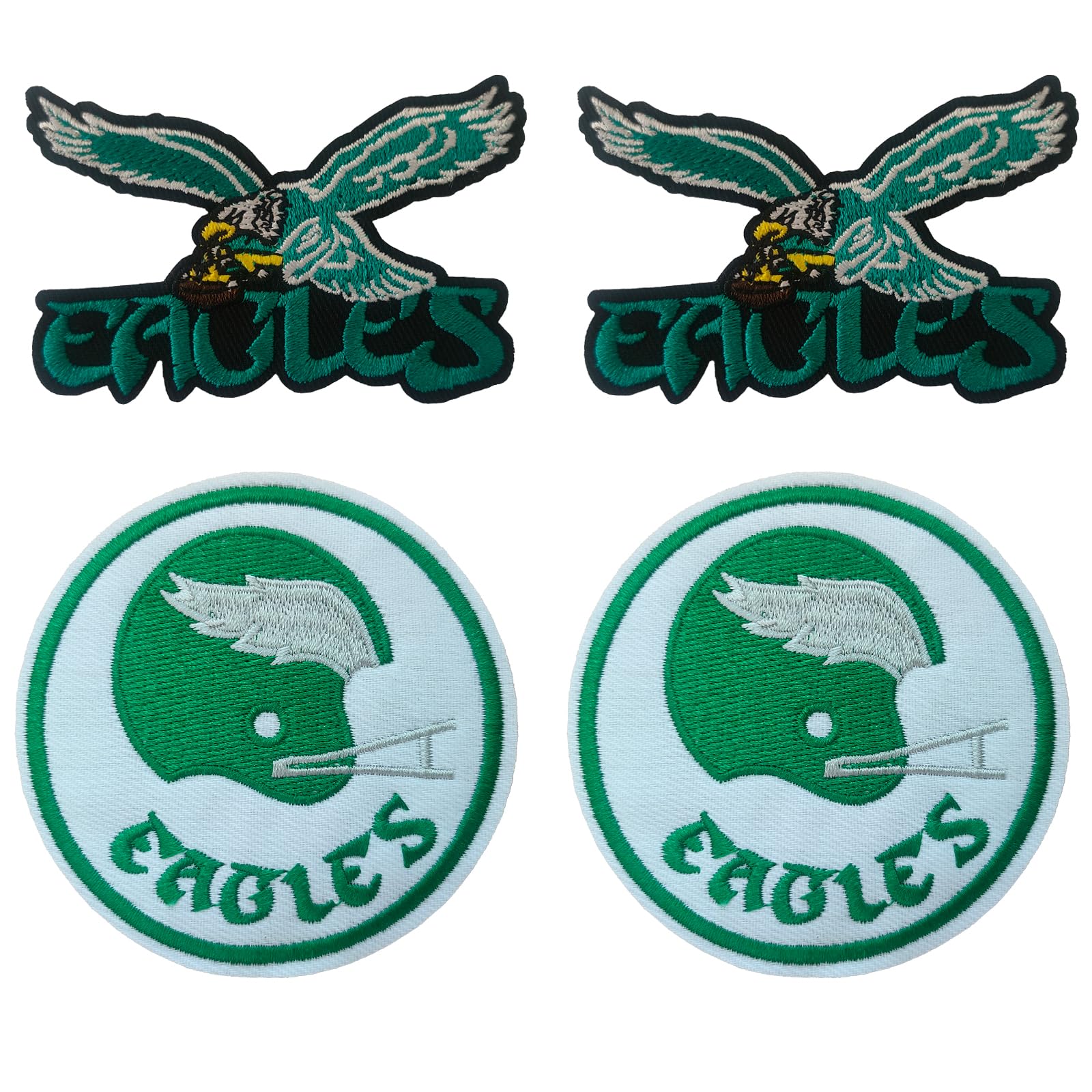4PCS Rugby Team Logo Iron On Patches - Embroidered Applique for DIY Clothing, Hats, Jeans & Accessories - Perfect for Customizing Jerseys, Backpacks & Fan Gear