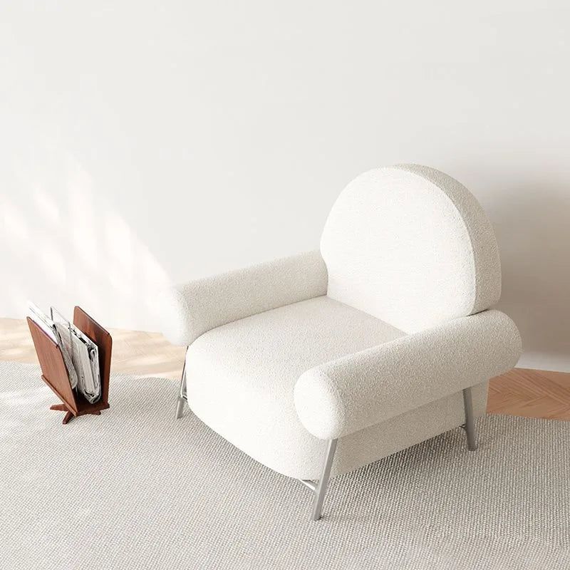 Modern White Poltronas Living Room Chair - Stylish & Comfortable Accent Seating for Home, Office, or Lounge Decor