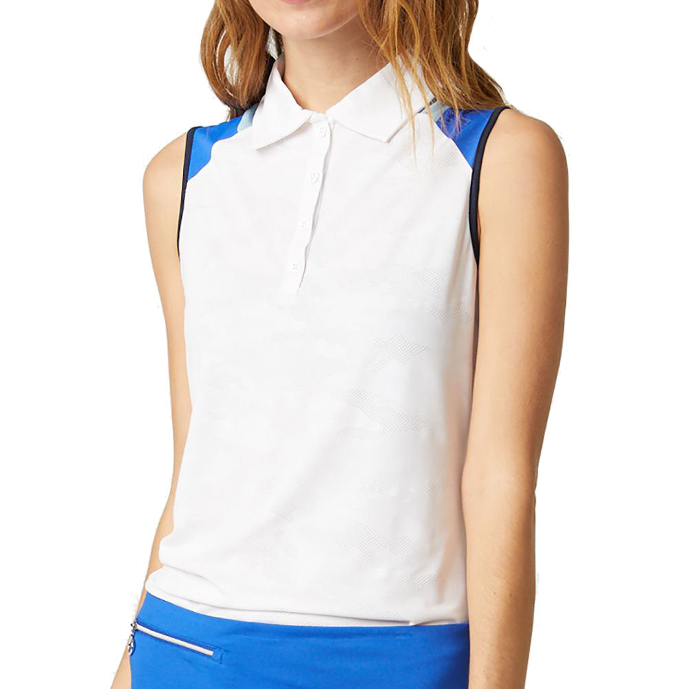 GGBlue Akira Women's Sleeveless Golf Polo Shirt - Breathable Moisture-Wicking Performance Top for Golf, Tennis & Outdoor Sports