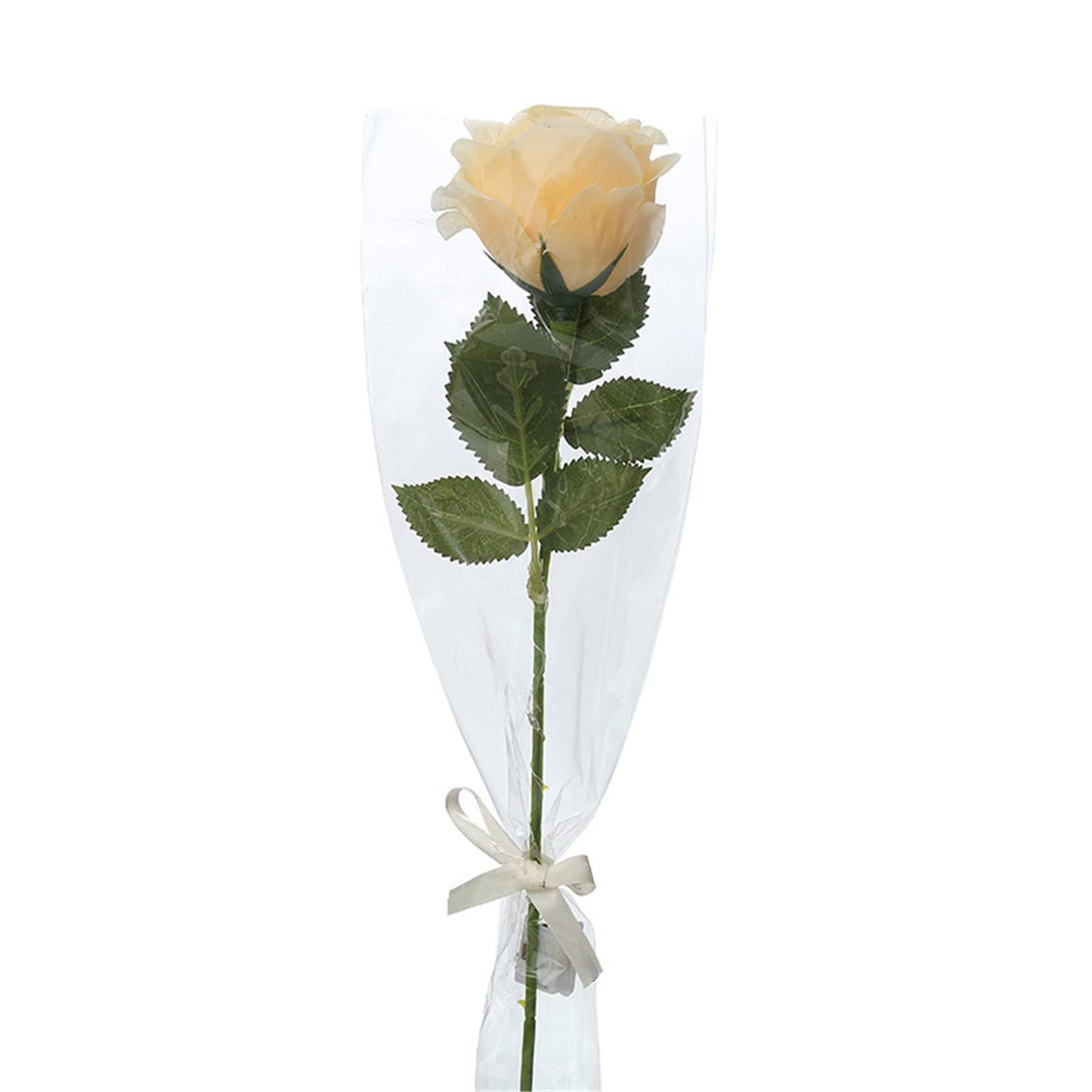 MILAX 1PC LED Glowing Rose - Artificial Luminous Flower for Valentine's Day, Romantic Gifts, Wedding Decor, Party Centerpiece (Yellow, One Size) - Perfect for Anniversaries, Proposals & Nighttime Home Decoration